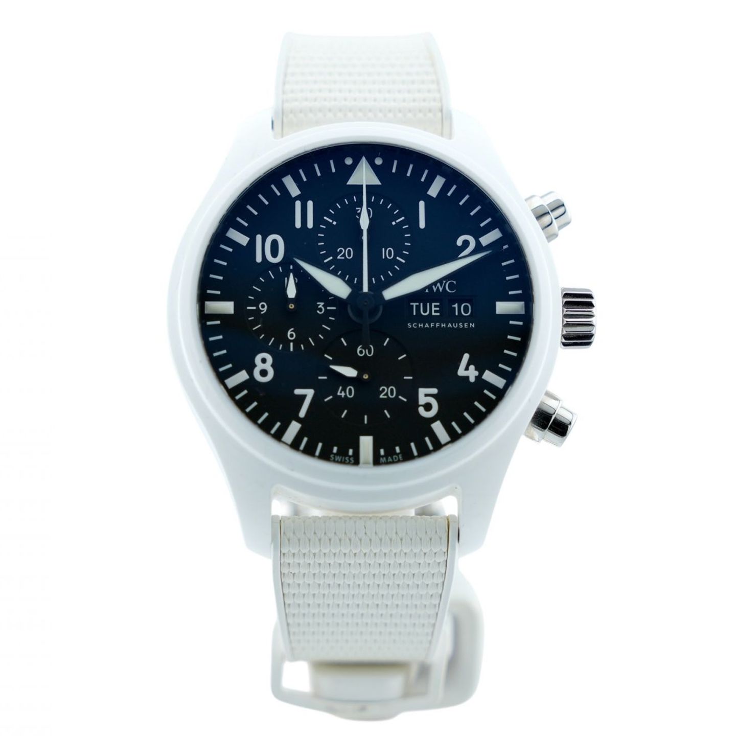 IWC Pilot Chronograph Top Gun IW389105 (2022) - Zwart wijzerplaat 44mm Keramiek (1/8)