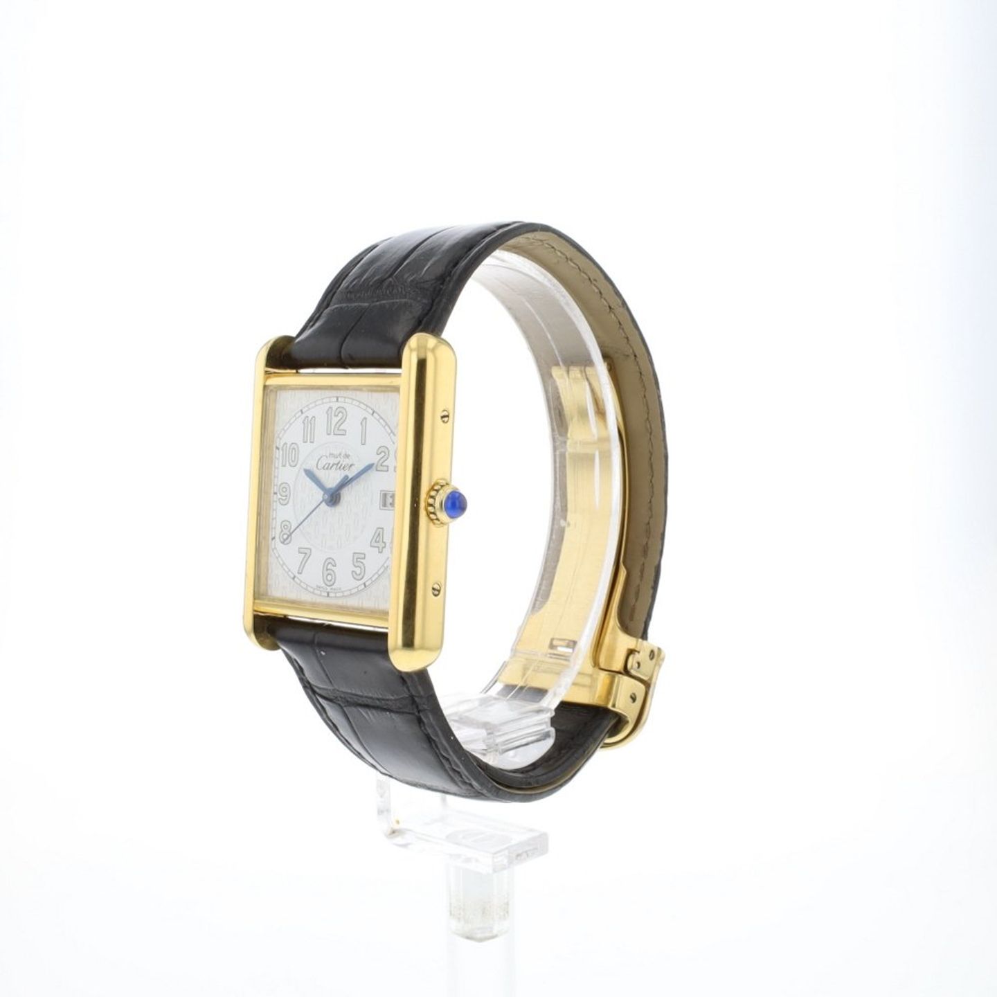 Cartier Tank 2413 (1999) - White dial 25 mm Gold/Steel case (2/6)