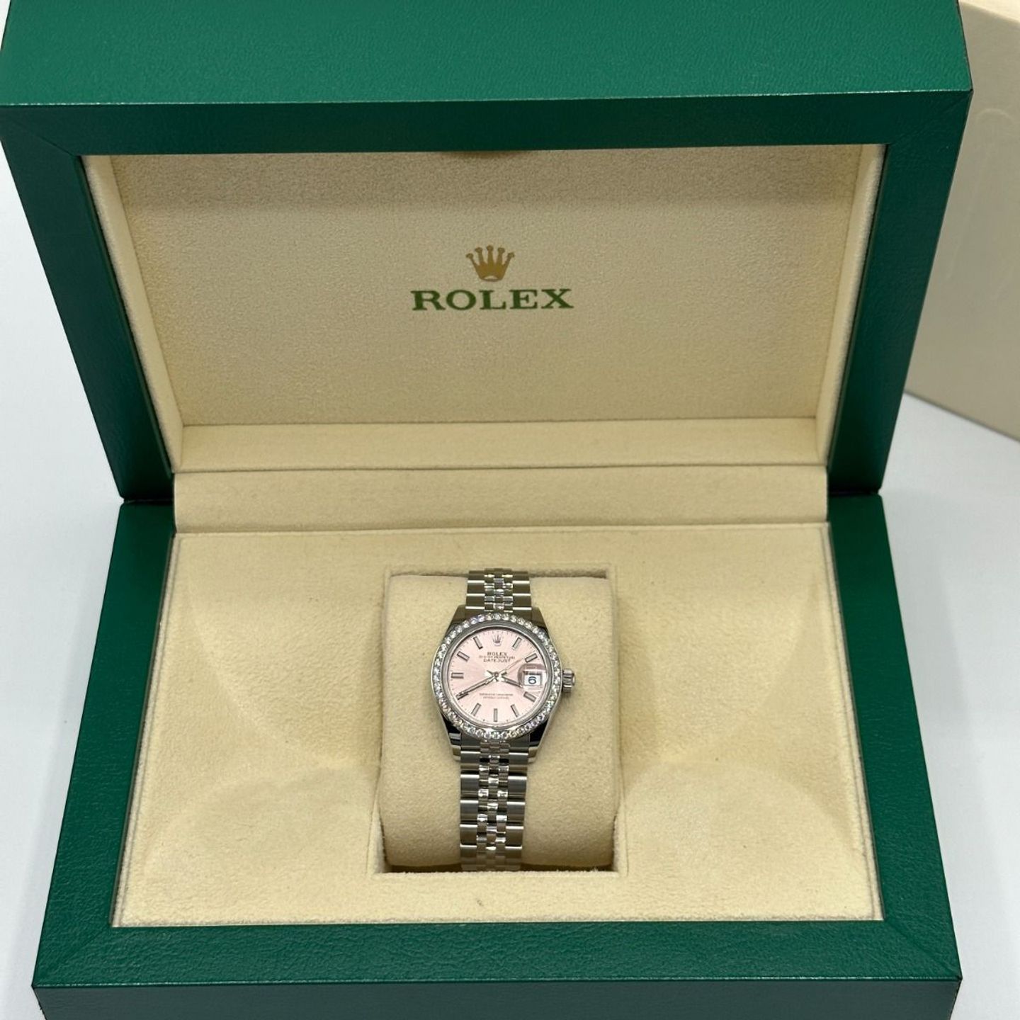 Rolex Lady-Datejust 279384RBR (2024) - Roze wijzerplaat 28mm Staal (4/8)