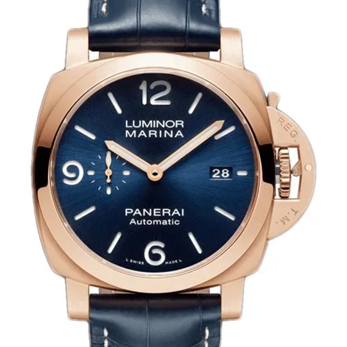 Panerai Luminor Marina PAM01112 (2026) - Blauw wijzerplaat 44mm Roodgoud (1/1)