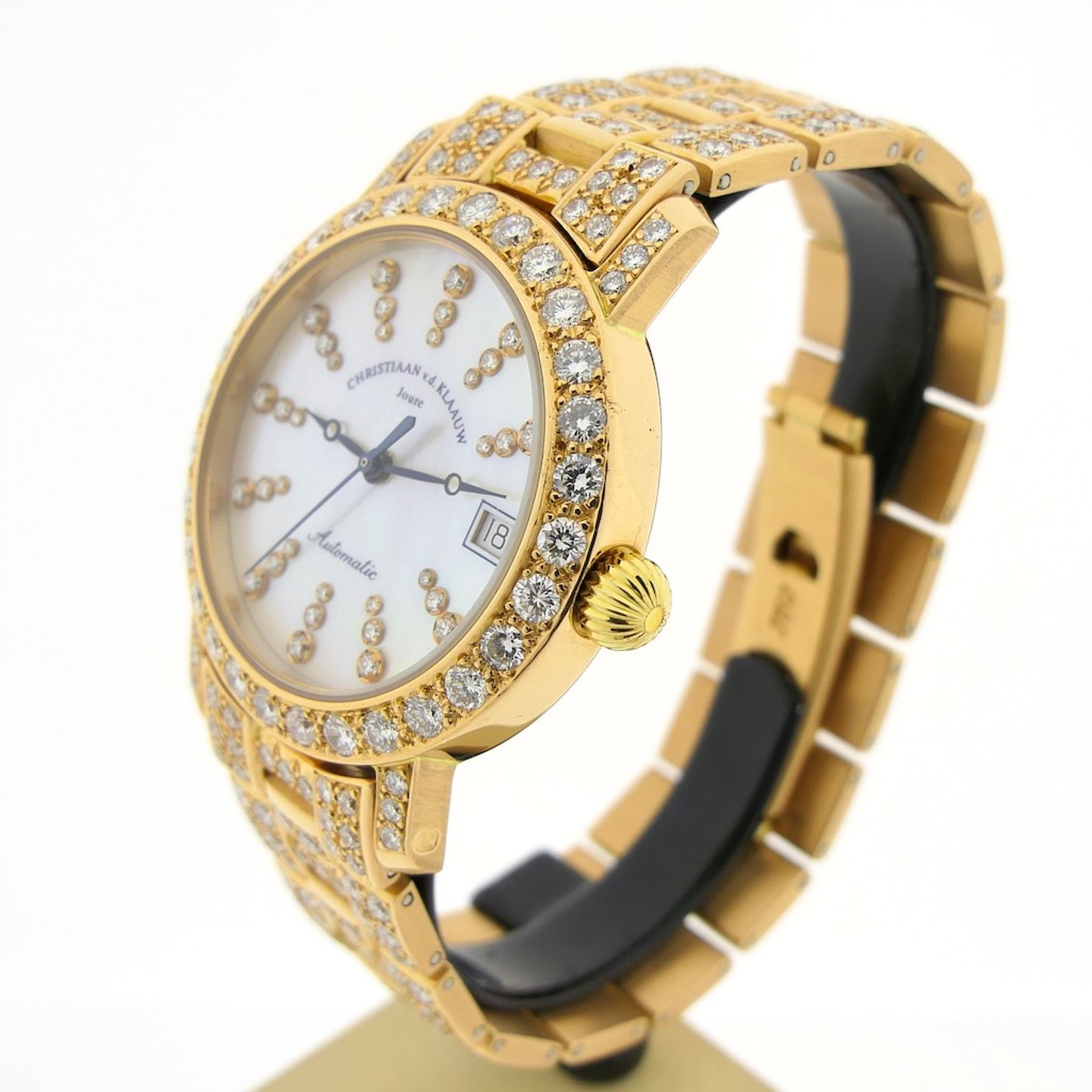 Christiaan vd Klaauw Real Moon Joure Unknown (2005) - Pearl dial 35 mm Yellow Gold case (2/8)