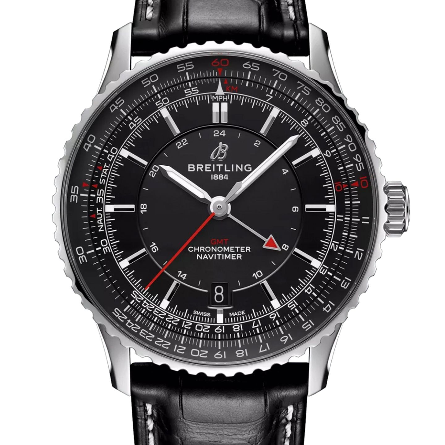 Breitling Navitimer GMT A32310251B1P1 (2025) - Zwart wijzerplaat 41mm Staal (1/1)