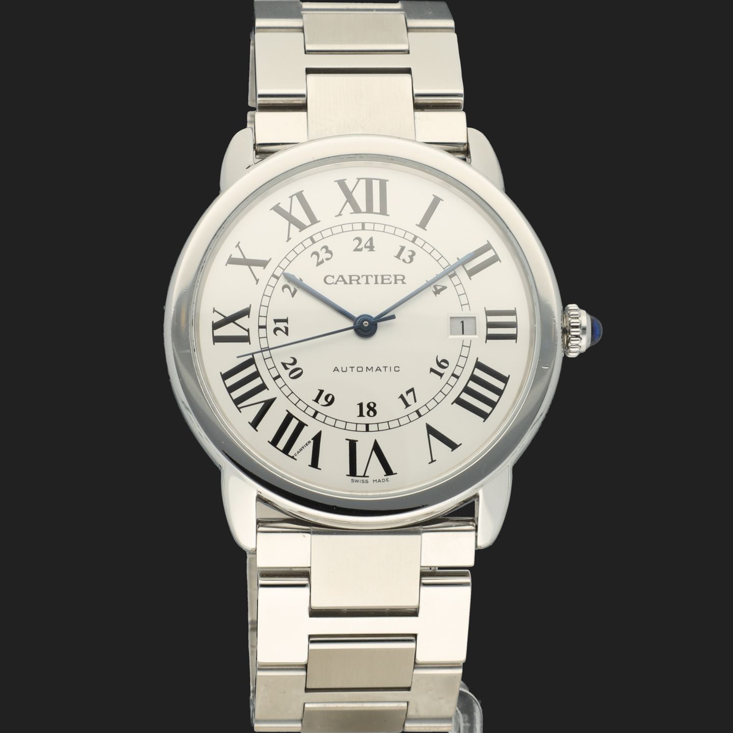 Cartier Ronde Solo de Cartier W6701011 (2018) - Zilver wijzerplaat 42mm Staal (3/8)