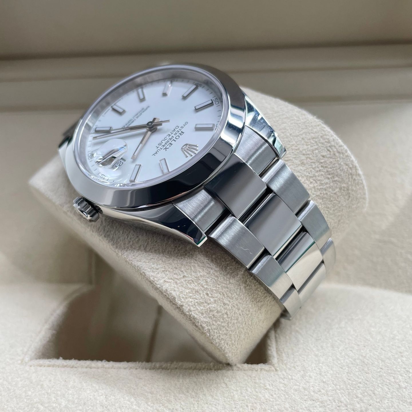 Rolex Datejust 41 126300 (2019) - White dial 48 mm Steel case (5/7)