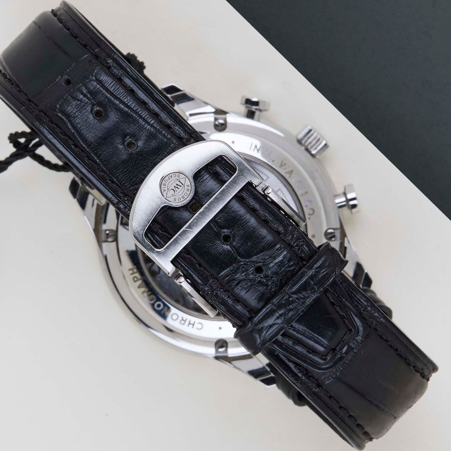 IWC Portuguese Chronograph IW371609 (2020) - Zwart wijzerplaat 41mm Staal (6/8)