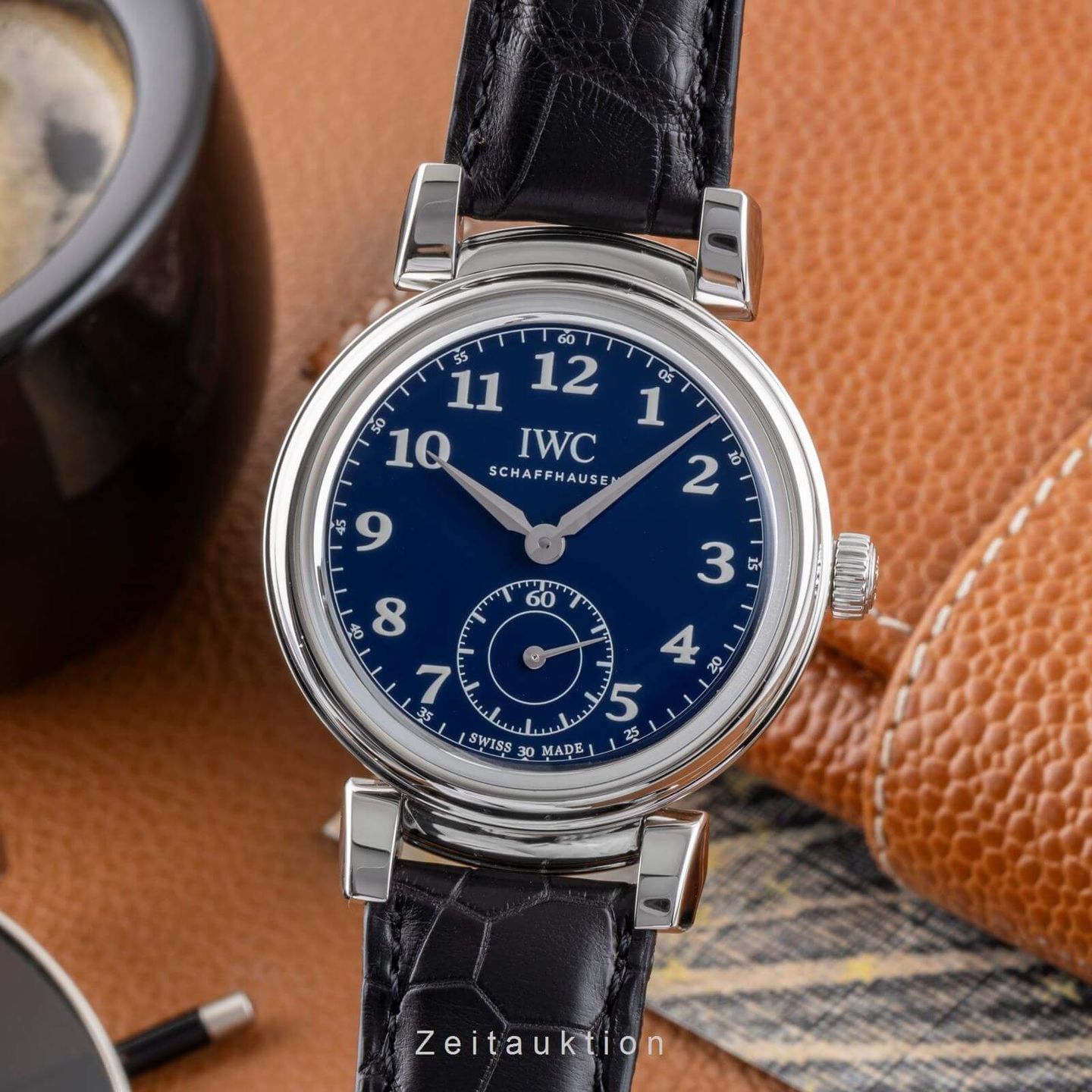 IWC Da Vinci Automatic IW358102 (Onbekend (willekeurig serienummer)) - Blauw wijzerplaat 40mm Staal (1/8)
