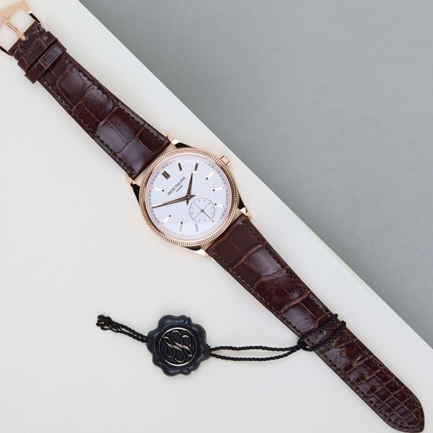 Patek Philippe Calatrava 6119R-001 (2026) - Silver dial 39 mm Rose Gold case (2/8)