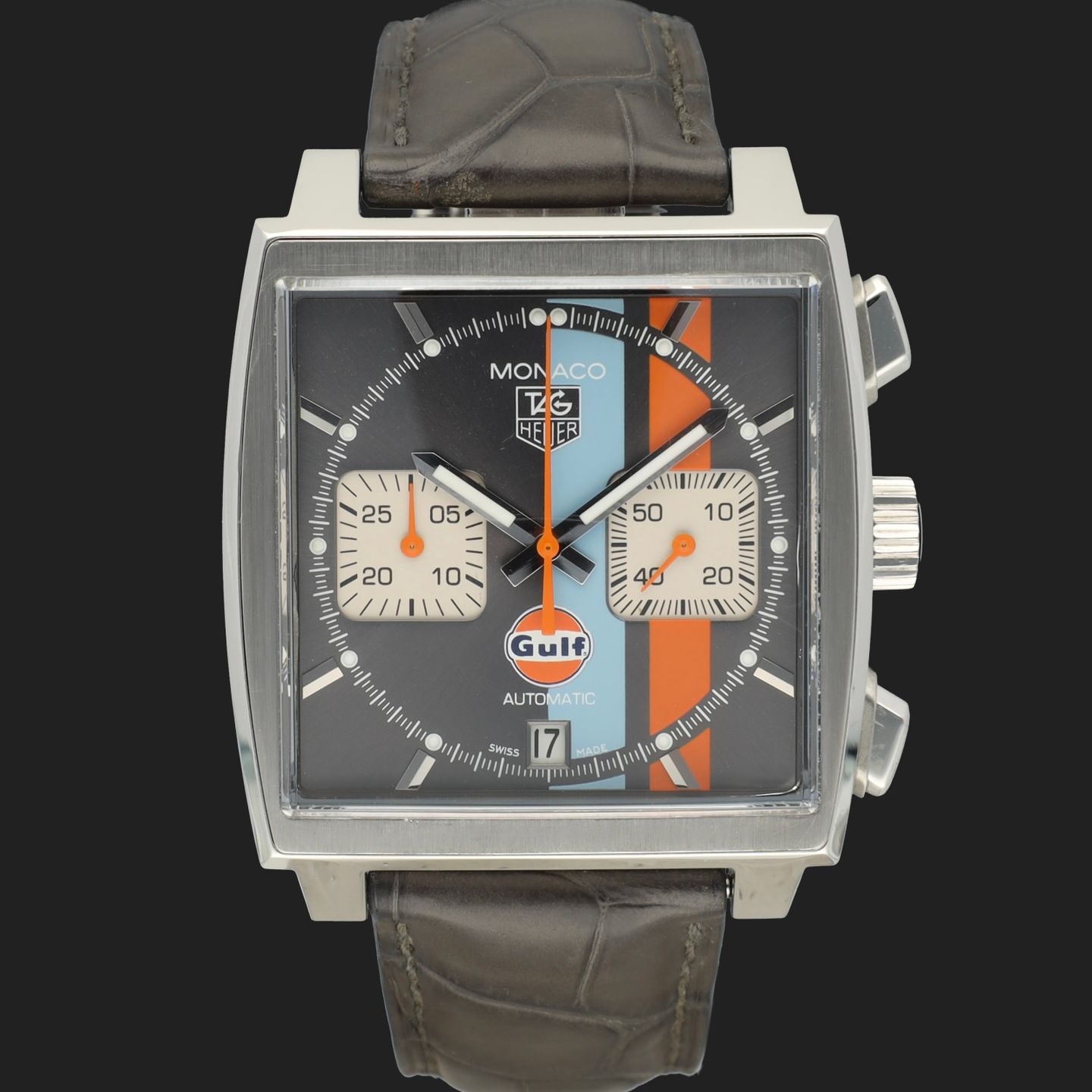 TAG Heuer Monaco Calibre 12 CAW2113 (2009) - 39mm Staal (3/8)