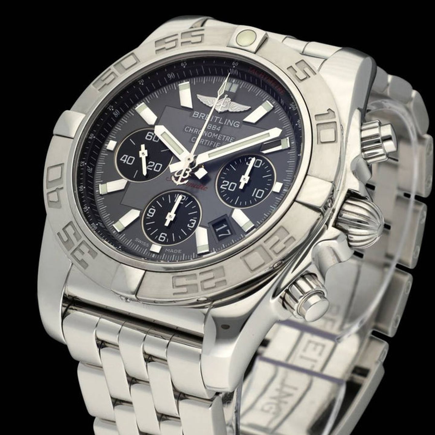 Breitling Chronomat 44 AB0110 (2013) - Grijs wijzerplaat 44mm Staal (7/7)