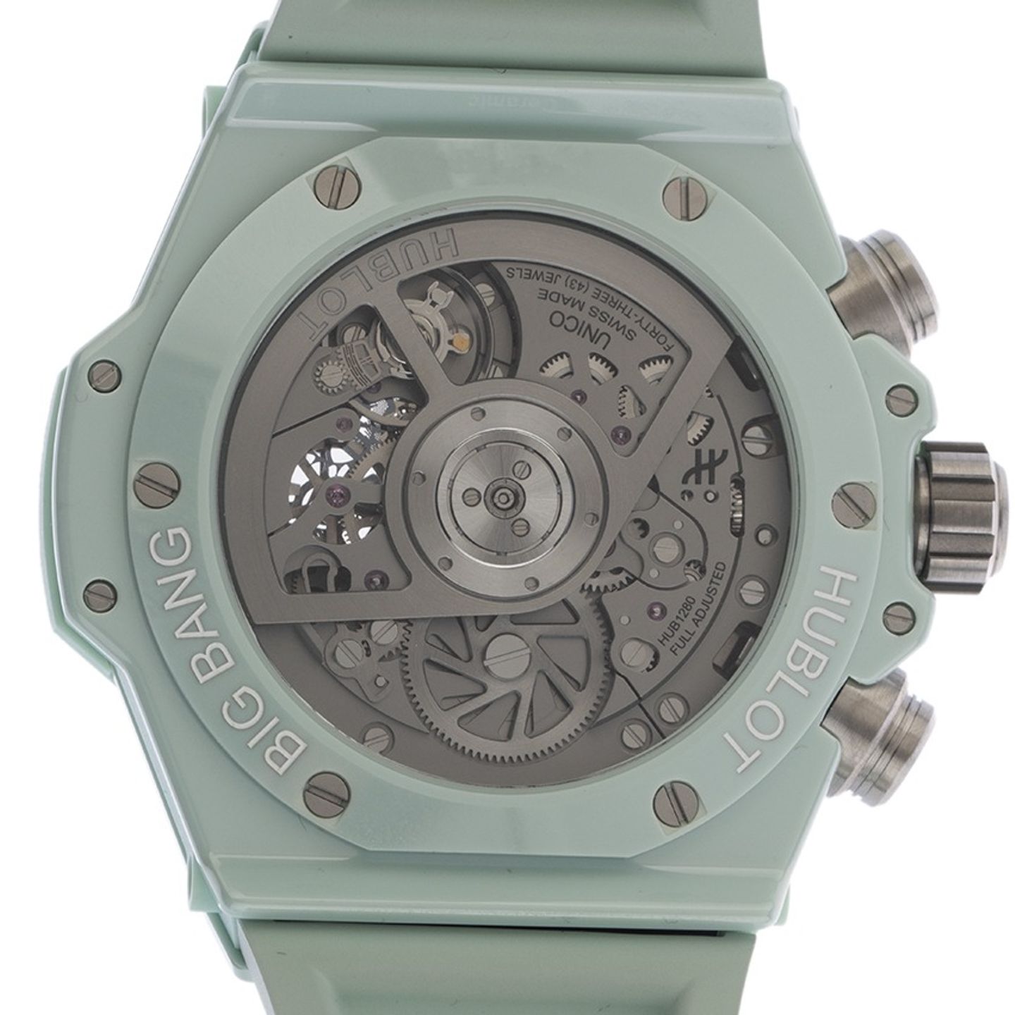 Hublot Big Bang Unico 441.GS.5221.RX (2025) - Green dial 42 mm Ceramic case (6/7)