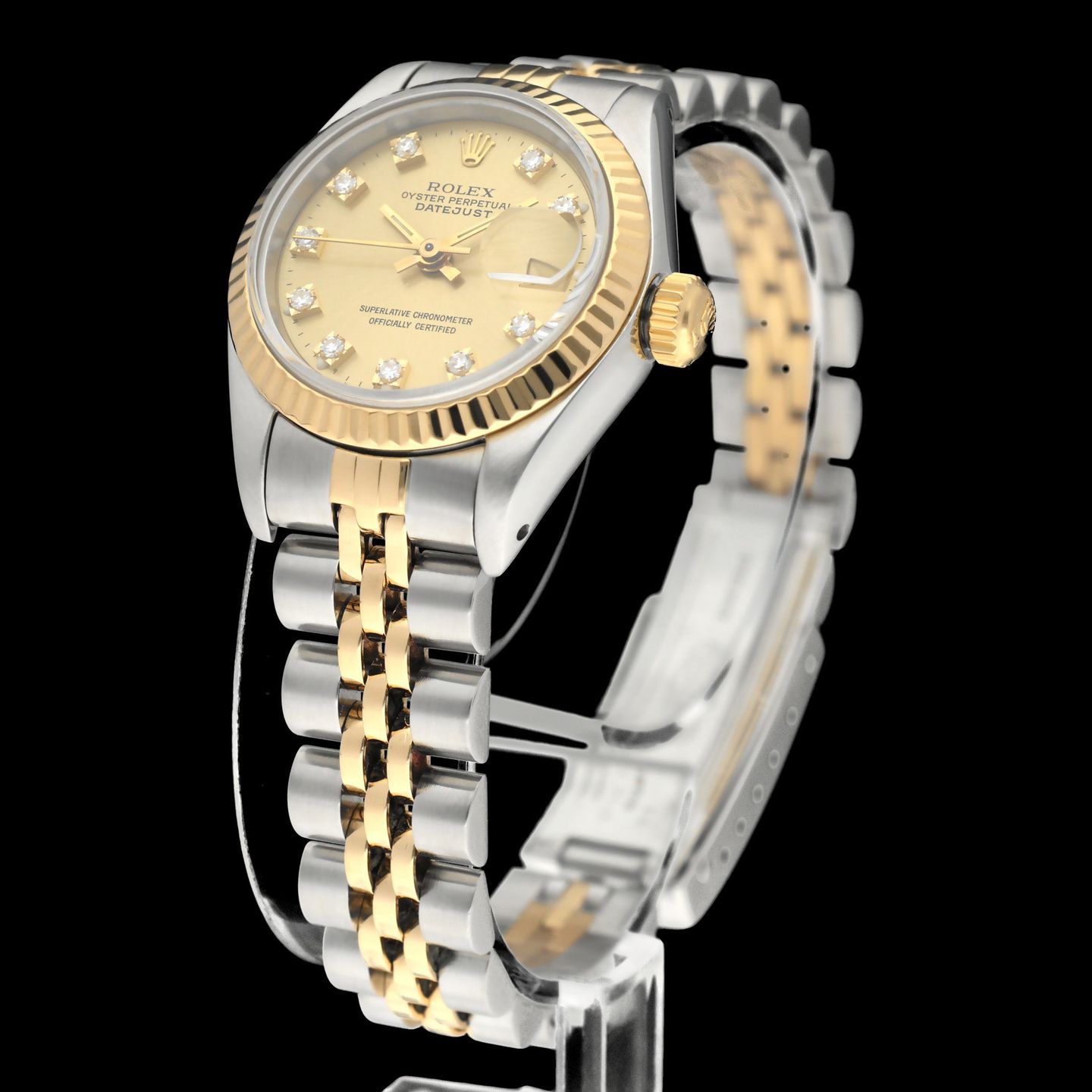 Rolex Lady-Datejust 69173G (1990) - 26 mm Gold/Steel case (5/8)