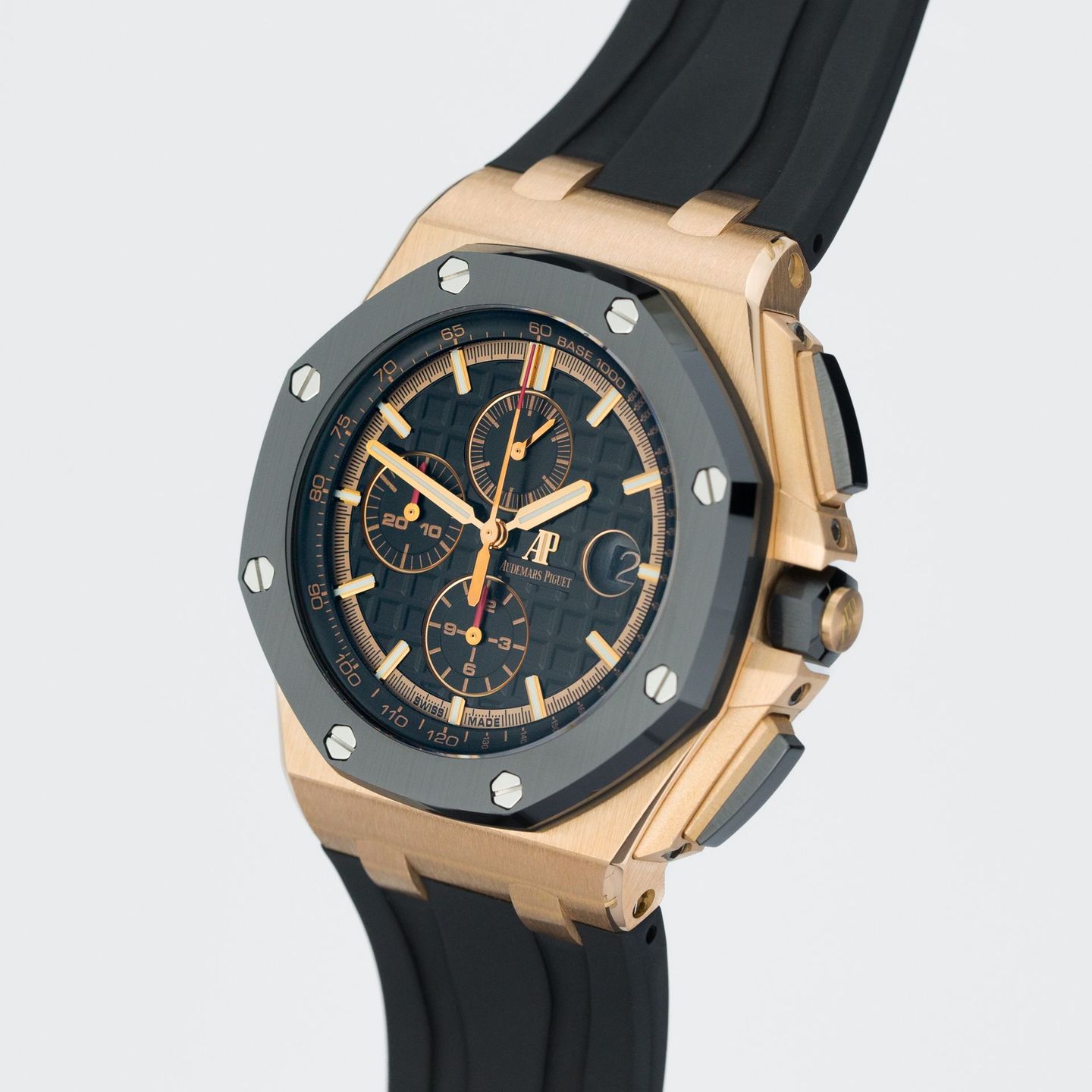 Audemars Piguet Royal Oak Offshore Chronograph 26401RO.OO.A002CA.02 (2020) - Zwart wijzerplaat 44mm Roségoud (3/7)
