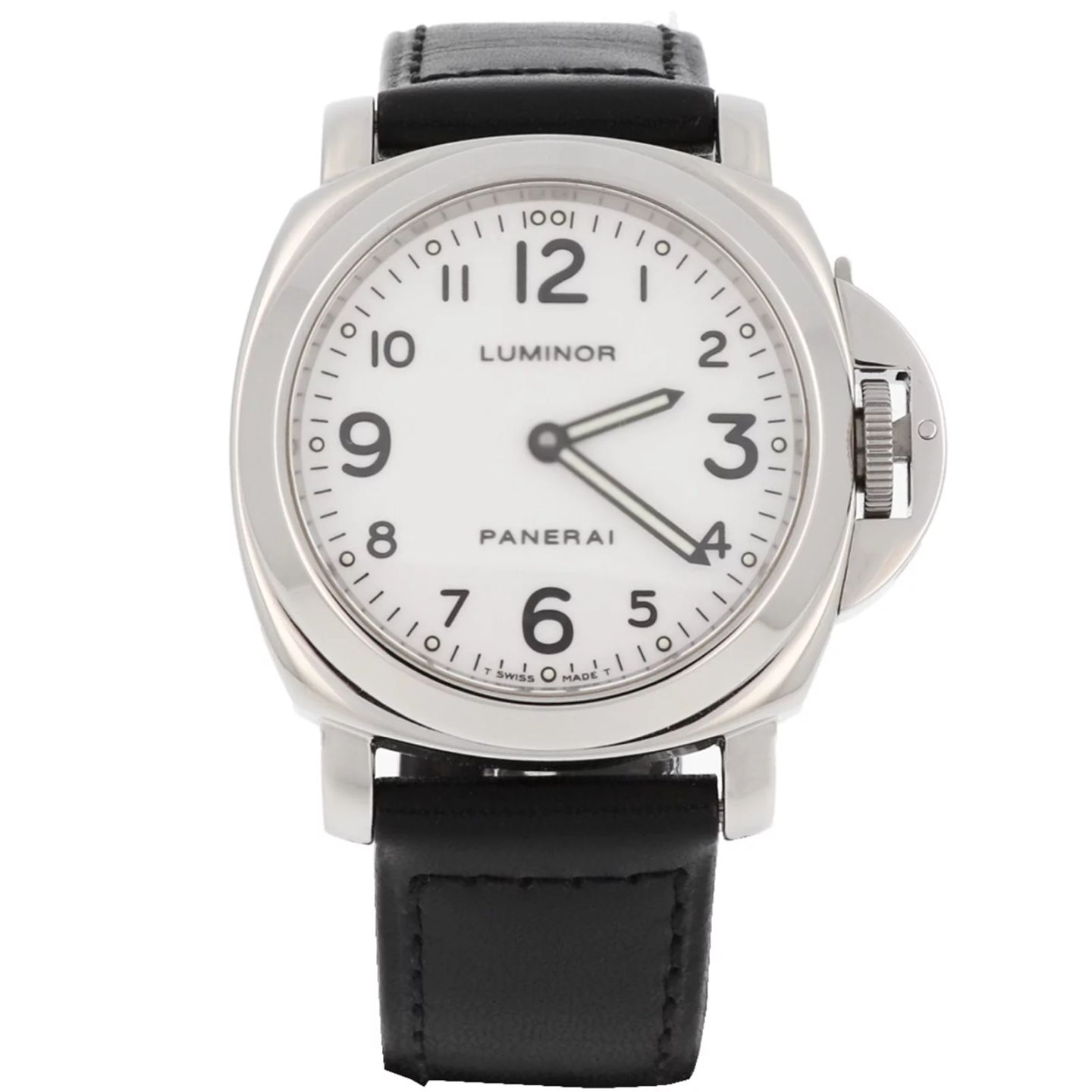 Panerai Luminor Base PAM00010 (2000) - Wit wijzerplaat 44mm Staal (2/7)