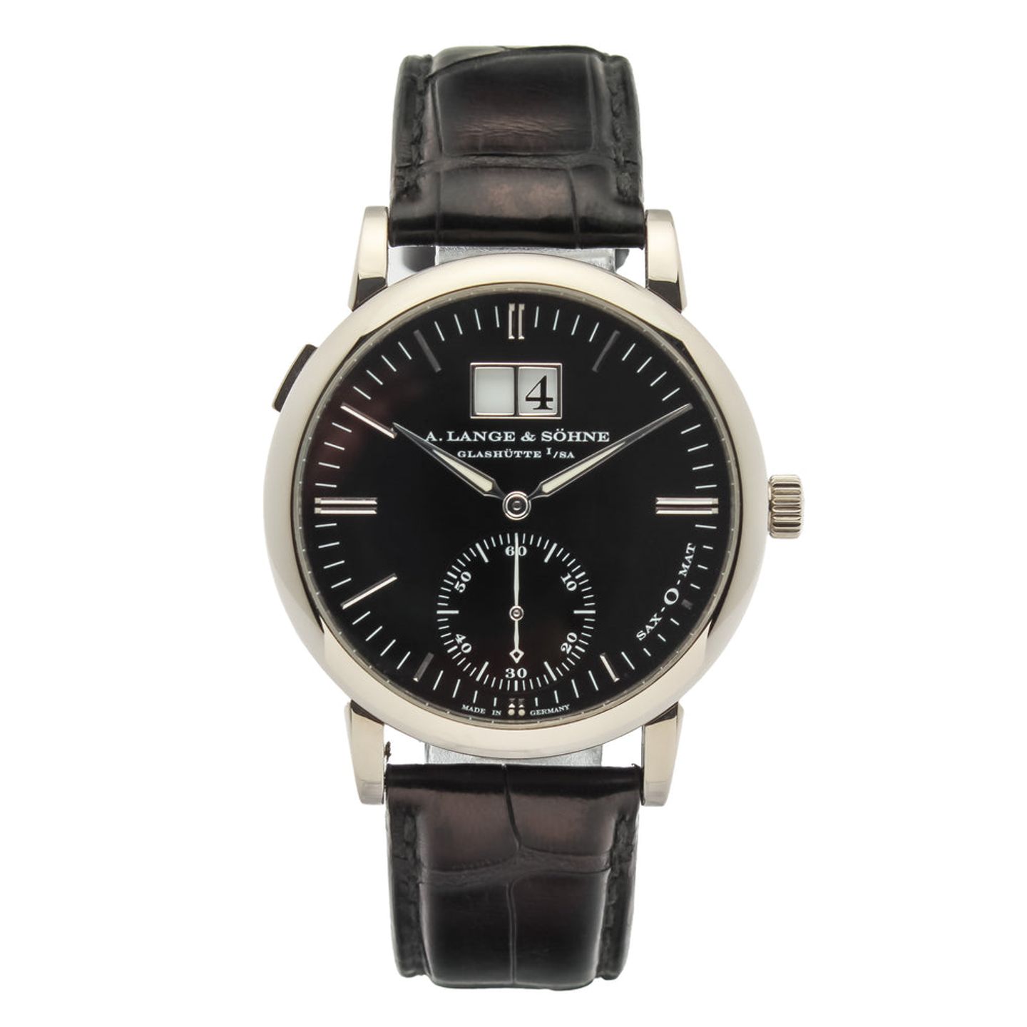 A. Lange & Söhne Langematik 308.027 (Unknown (random serial)) - Black dial 37 mm White Gold case (3/14)