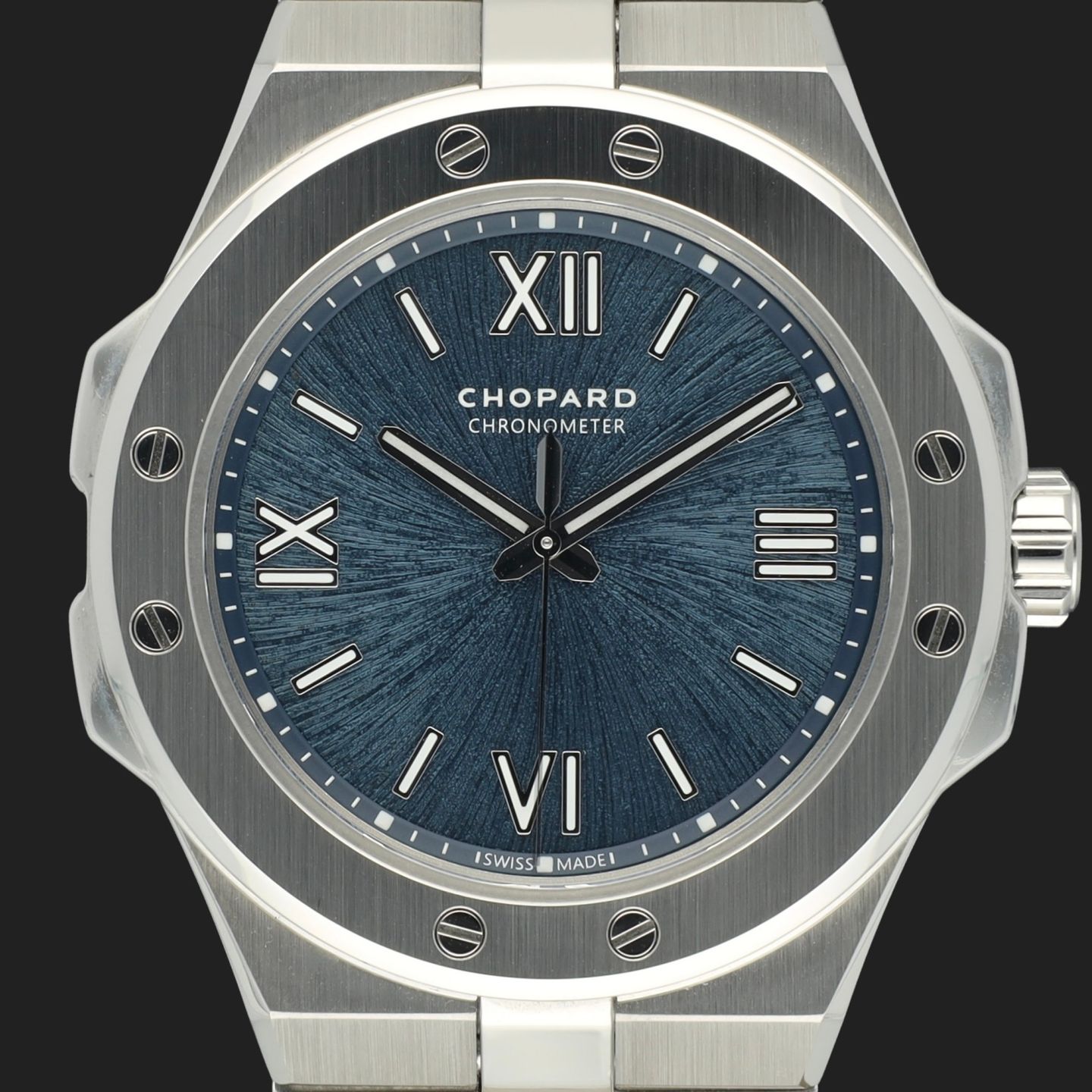 Chopard Alpine Eagle 298601-3001 (2021) - Blauw wijzerplaat 36mm Staal (2/8)