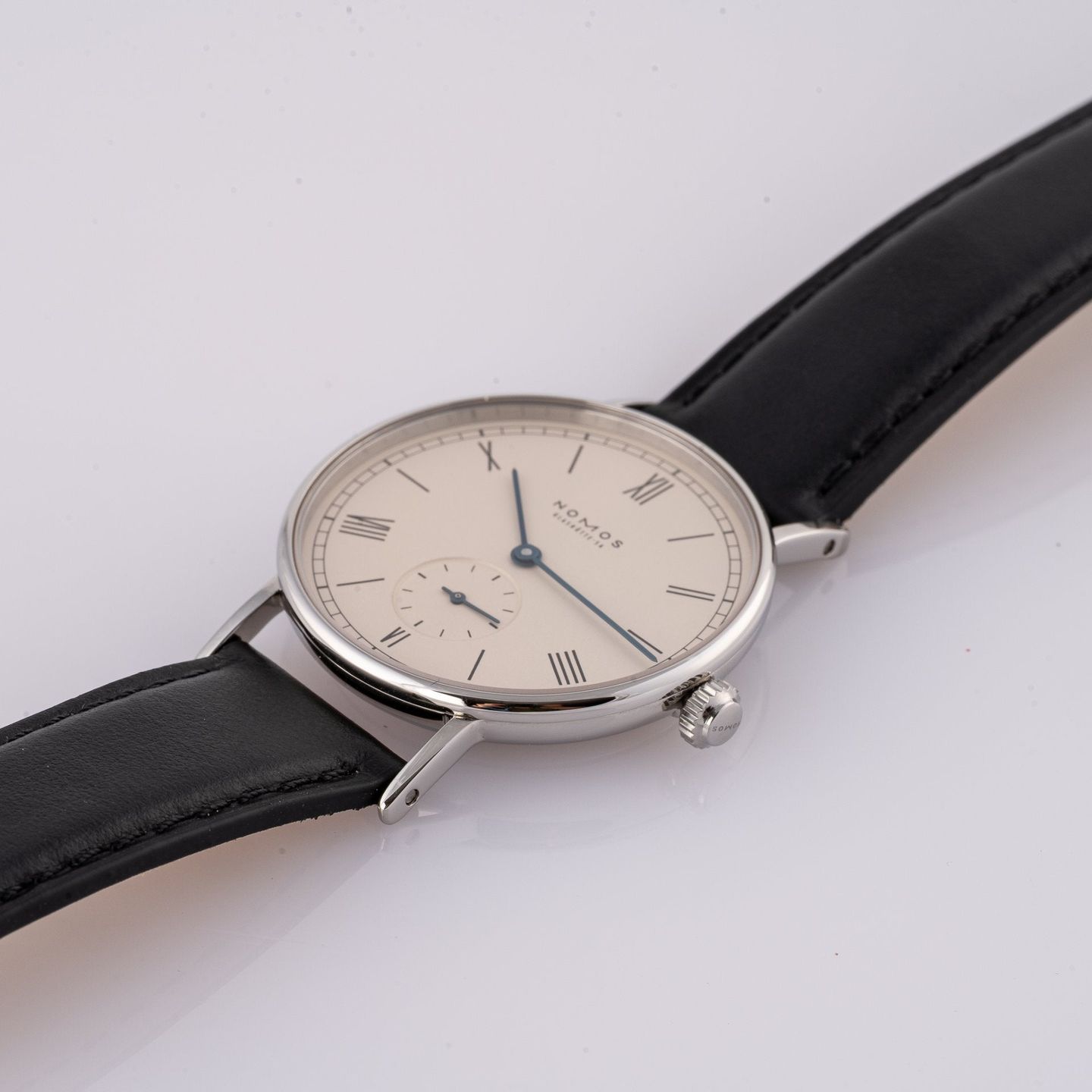 NOMOS Ludwig 205 (Unknown (random serial)) - White dial 35 mm Steel case (8/8)