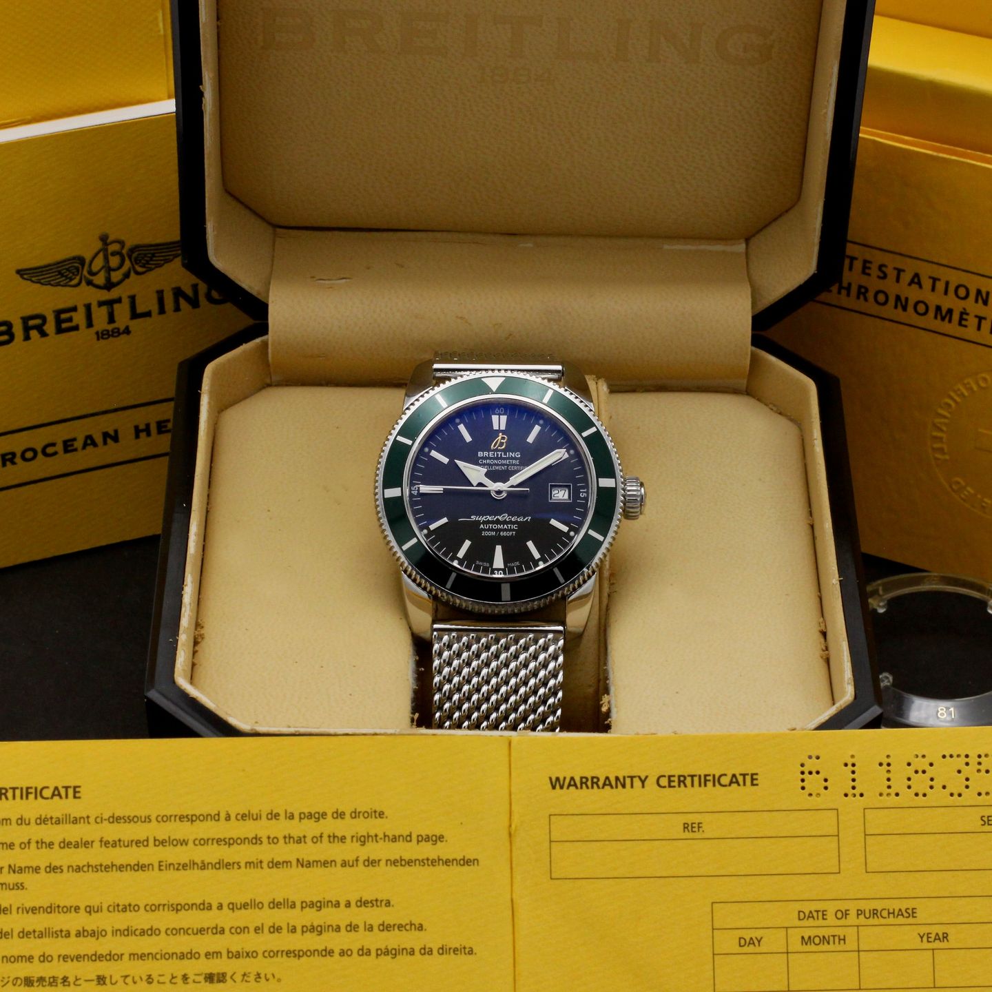 Breitling Superocean Heritage 42 A17321 (2013) - Zwart wijzerplaat 42mm Staal (3/8)