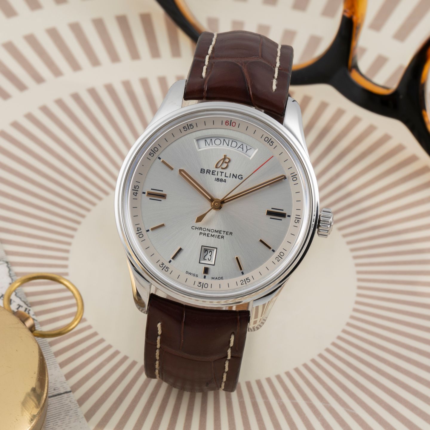 Breitling Premier Automatic 40 A45340211G1P2 (Unknown (random serial)) - Silver dial 40 mm Steel case (1/8)