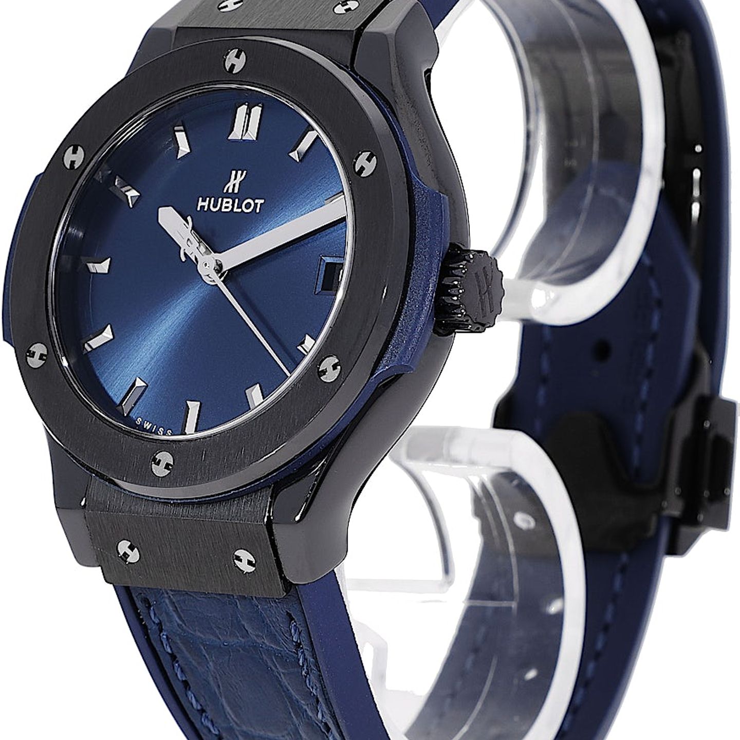 Hublot Classic Fusion Blue 581.CM.7170.LR (2022) - Blue dial 33 mm Ceramic case (3/5)
