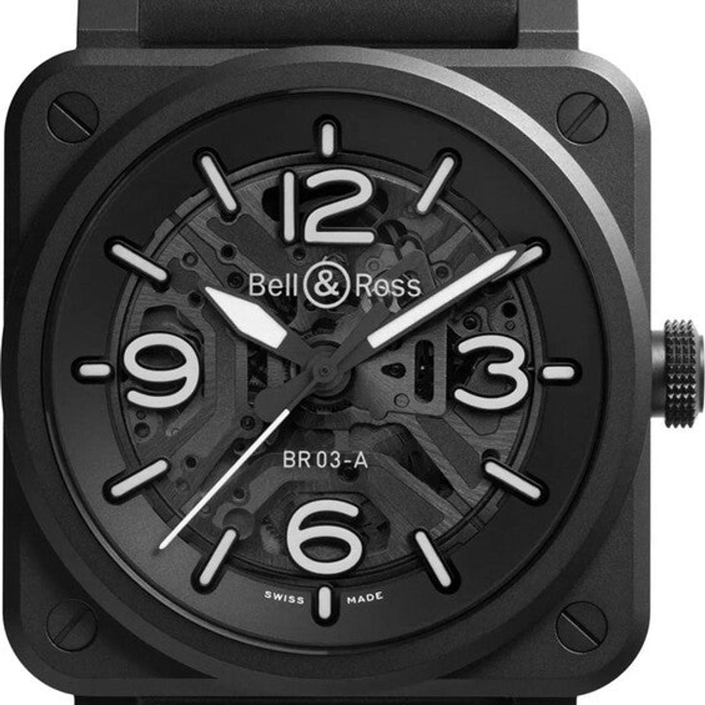 Bell & Ross BR 03 BR03A-BL-SKCE/SRB (2026) - Transparent dial 41 mm Steel case (1/1)