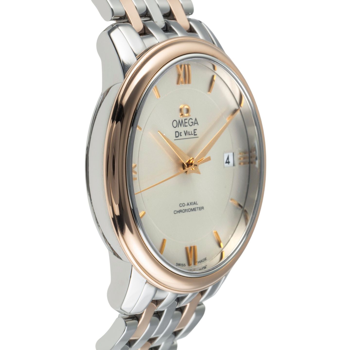 Omega De Ville Prestige 424.20.37.20.02.002 (Onbekend (willekeurig serienummer)) - Zilver wijzerplaat 37mm Staal (7/8)