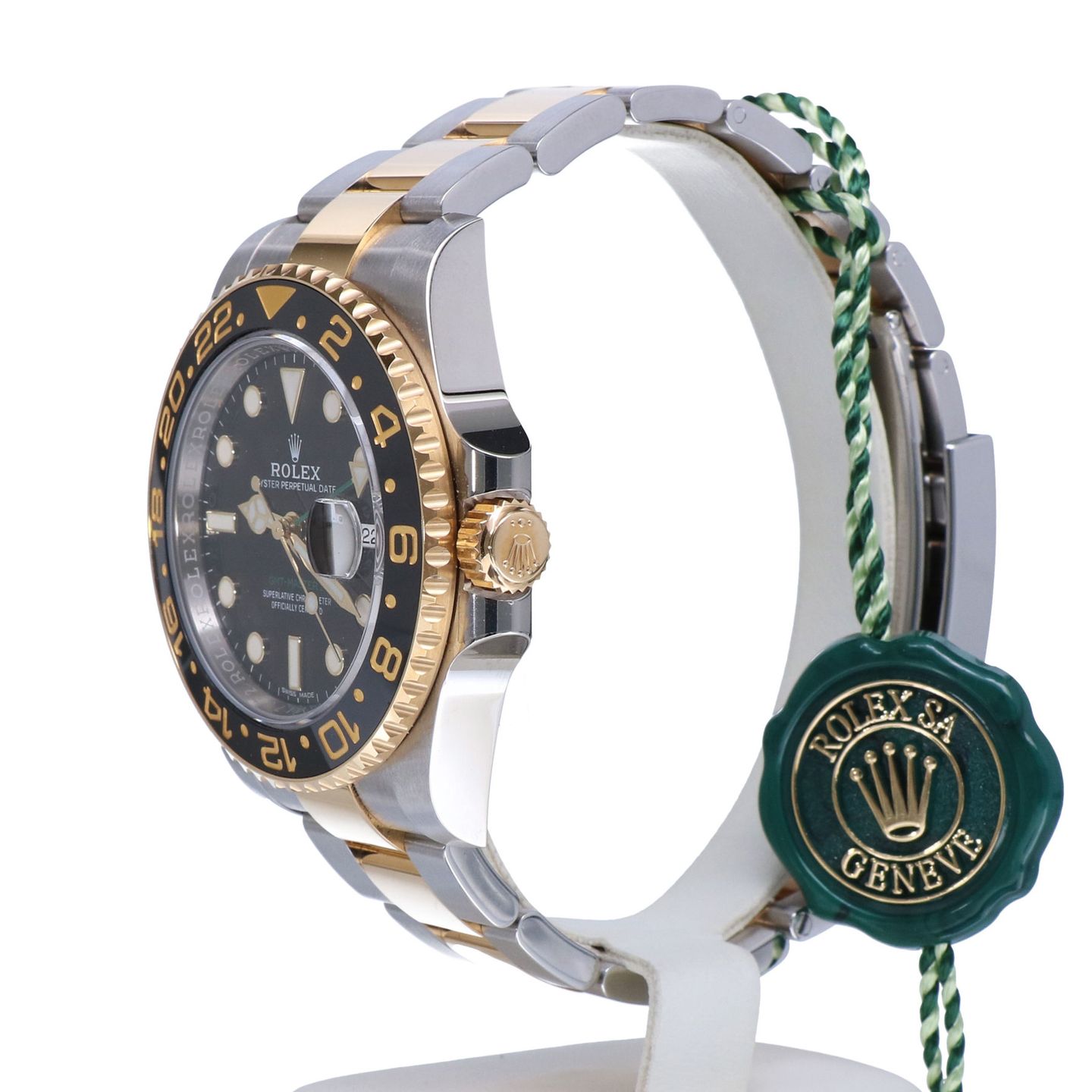 Rolex GMT-Master II 116713LN (2019) - Black dial 40 mm Gold/Steel case (3/8)