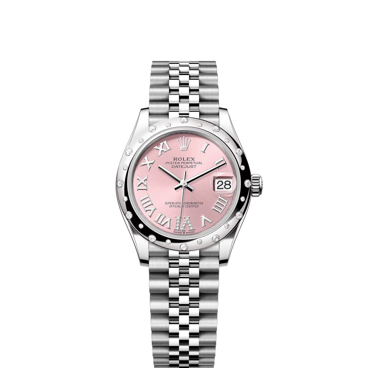 Rolex Datejust 31 278344RBR (2024) - Roze wijzerplaat 31mm Staal (1/1)