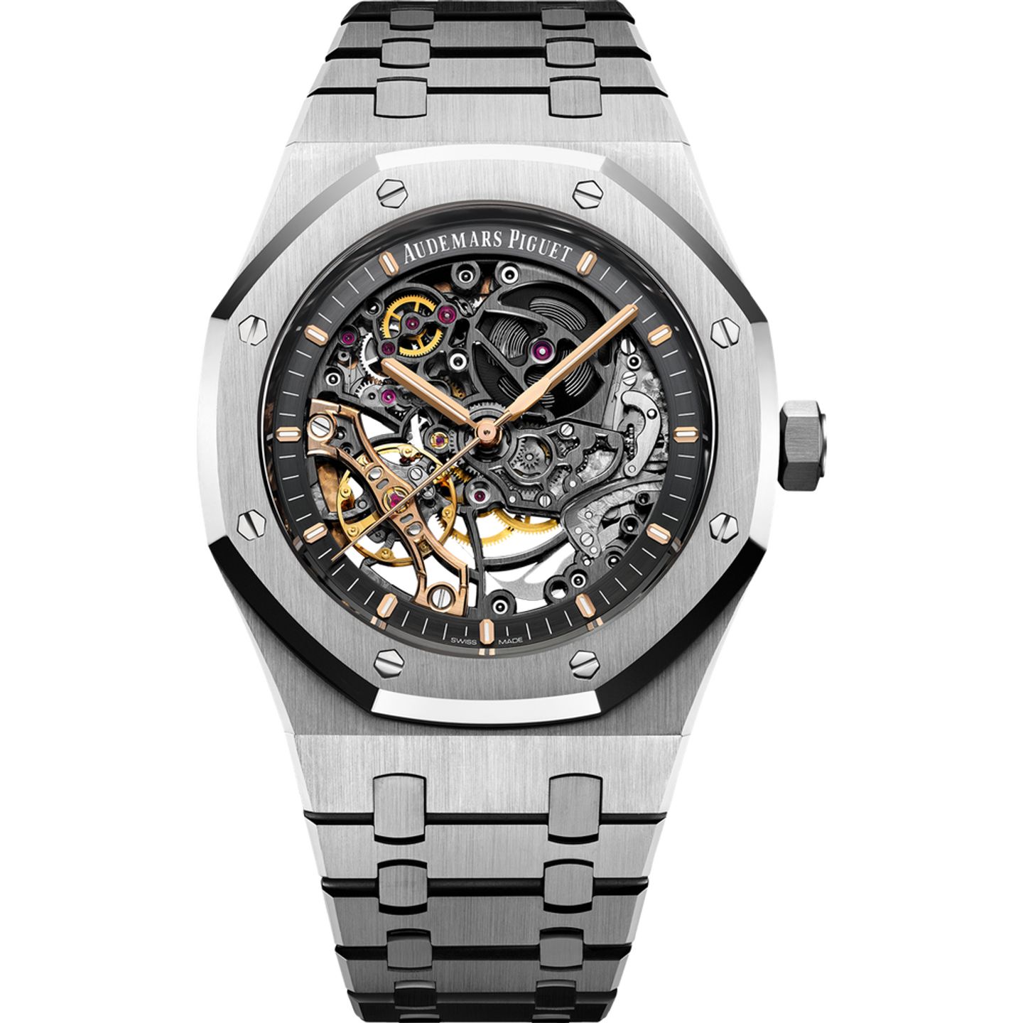 Audemars Piguet Royal Oak Double Balance Wheel Openworked 15407ST.OO.1220ST.01 - (1/1)