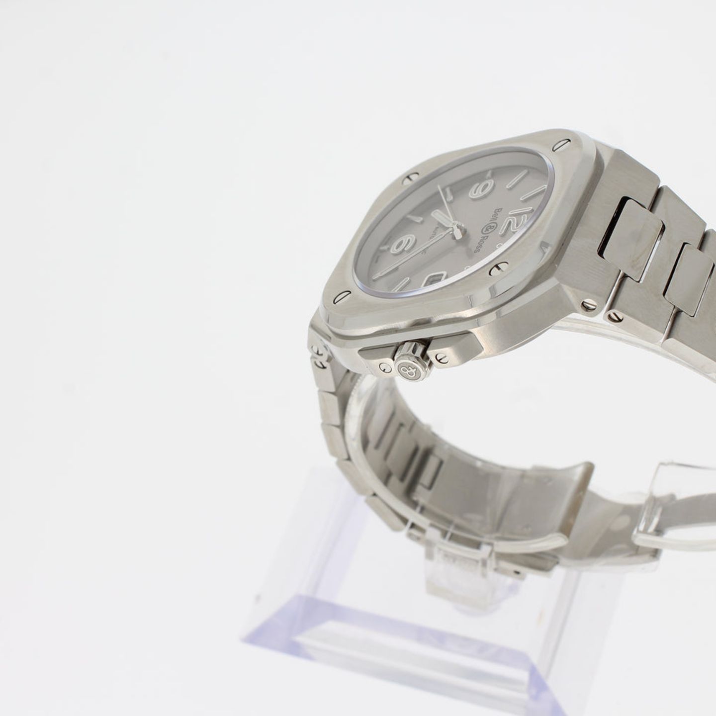 Bell & Ross BR 05 BR05A-GR-ST/SST (2025) - Zilver wijzerplaat 41mm Staal (3/4)