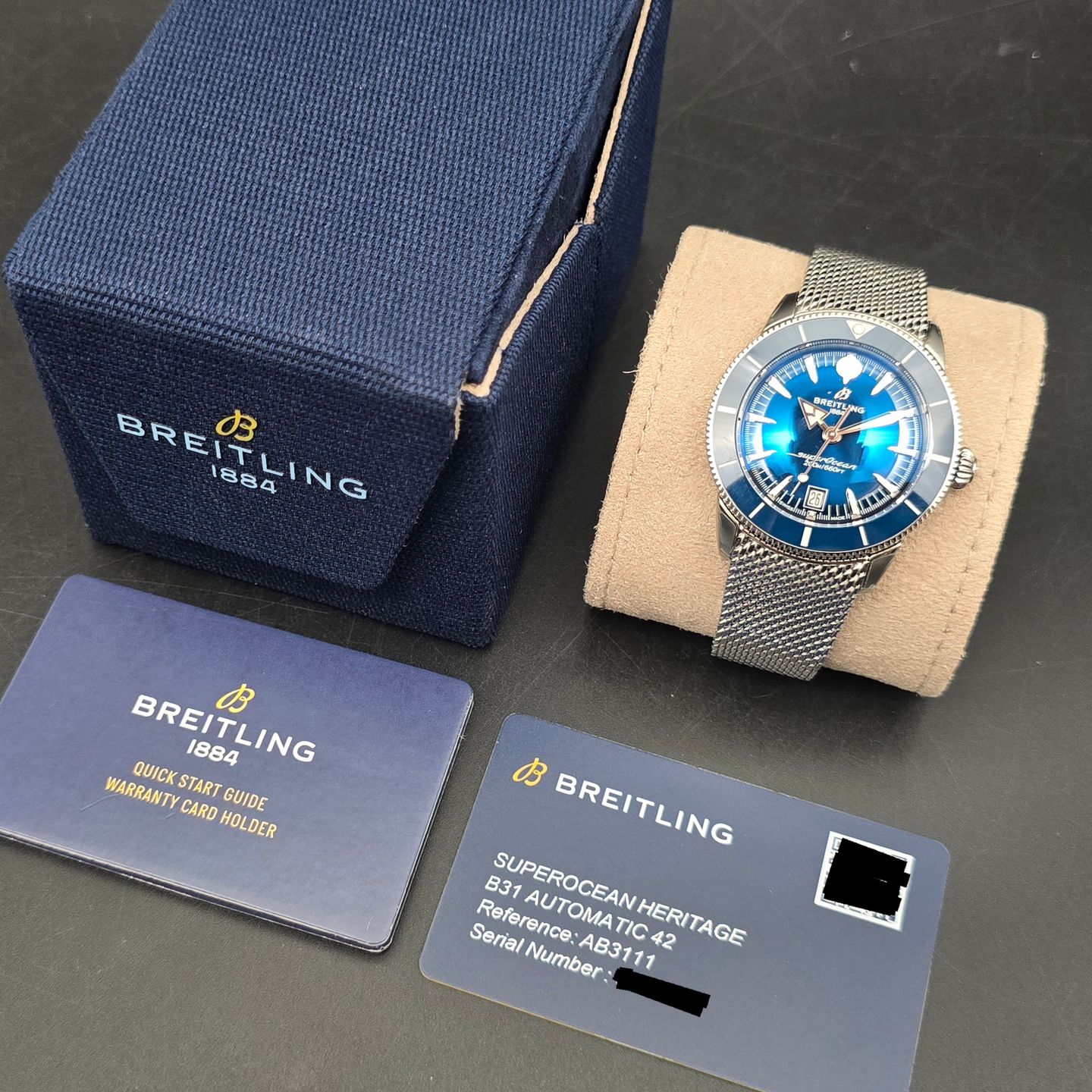 Breitling Superocean Heritage 42 AB3111161C1A1 (2026) - Blauw wijzerplaat 42mm Staal (8/8)