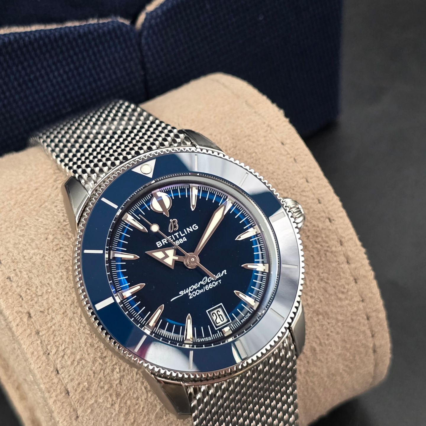 Breitling Superocean Heritage 42 AB3111161C1A1 (2026) - Blauw wijzerplaat 42mm Staal (3/8)