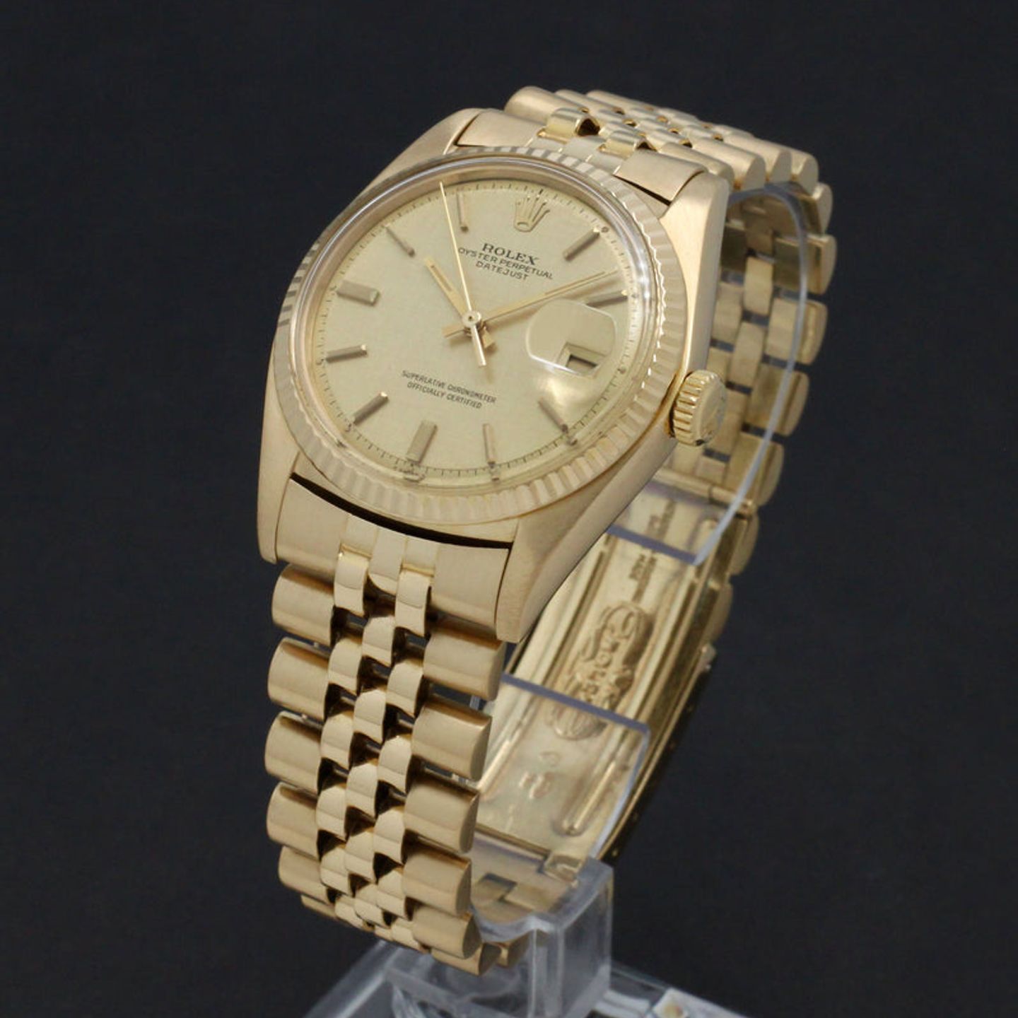 Rolex Datejust 1601 (1973) - Gold dial 36 mm Yellow Gold case (5/7)