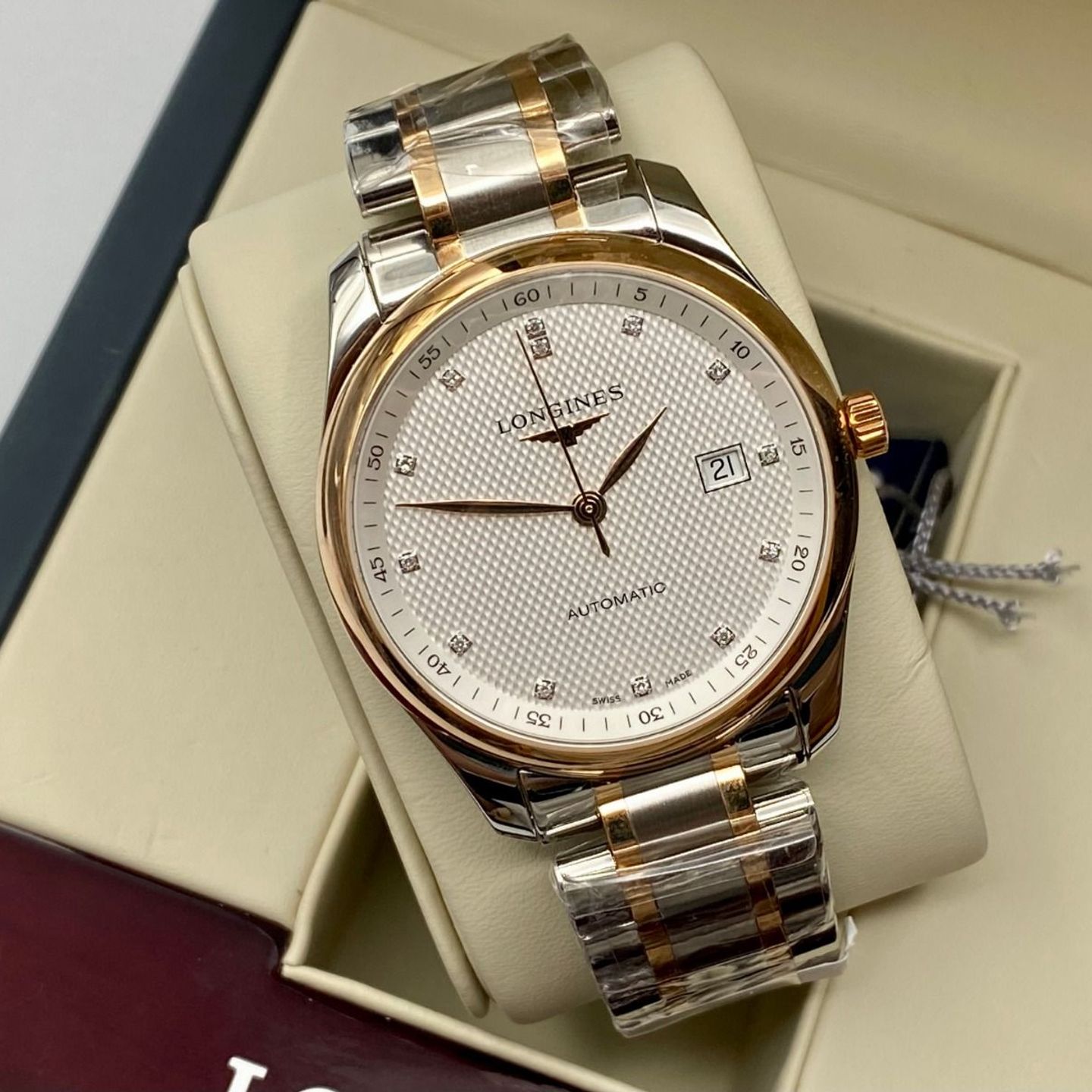 Longines Master Collection L2.793.5.77.7 (2024) - Zilver wijzerplaat 40mm Goud/Staal (5/8)