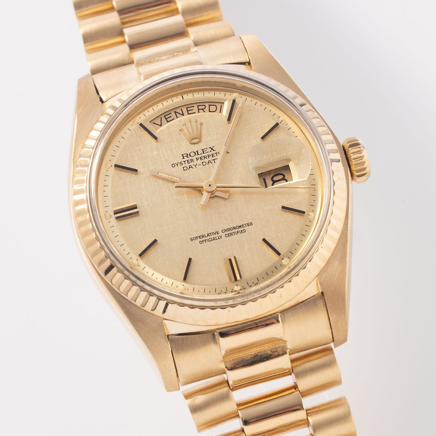 Rolex Day-Date 1803 (1974) - Champagne dial 36 mm Yellow Gold case (3/8)