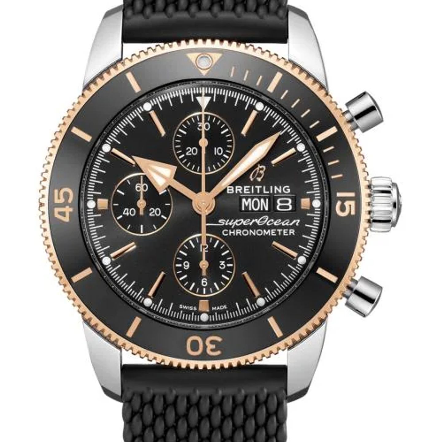 Breitling Superocean Heritage II Chronograph U13313121B1S1 (2026) - Zwart wijzerplaat 44mm Staal (1/1)