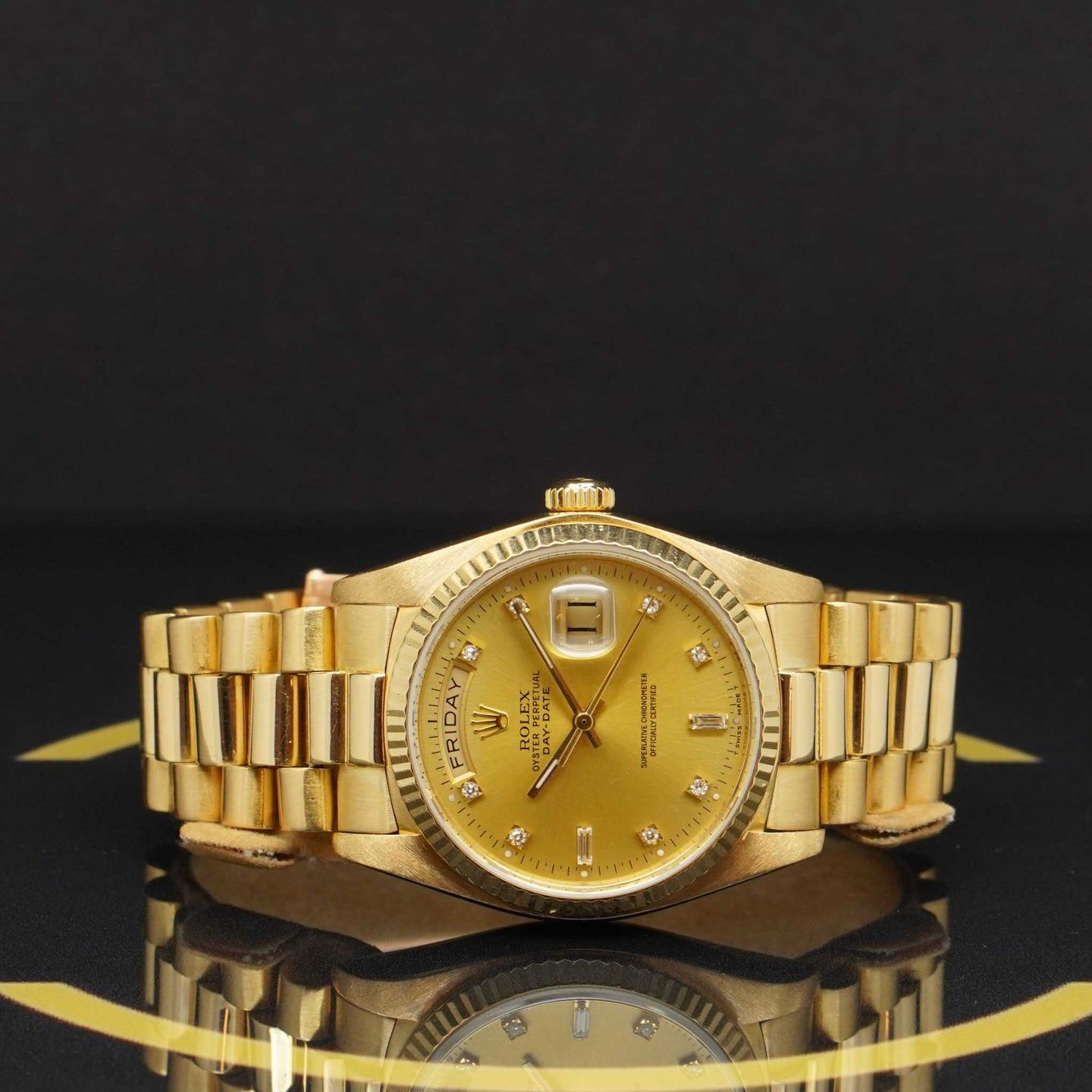 Rolex Day-Date 36 18038 (1982) - Gold dial 36 mm Yellow Gold case (4/7)