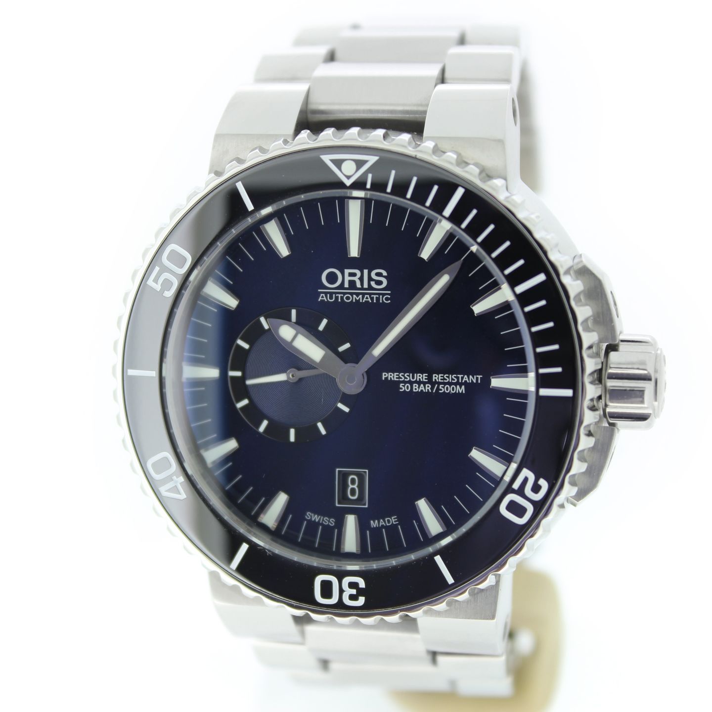 Oris Aquis Small Second 01 743 7673 4135-07 8 26 01PEB (2020) - Blue dial 46 mm Steel case (2/6)