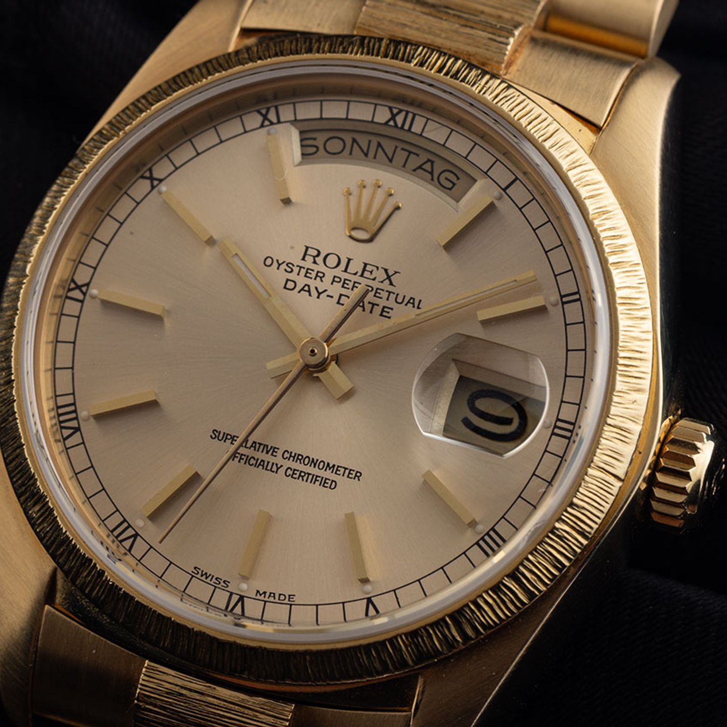 Rolex Day-Date 36 18078 (1979) - 36 mm Yellow Gold case (3/8)