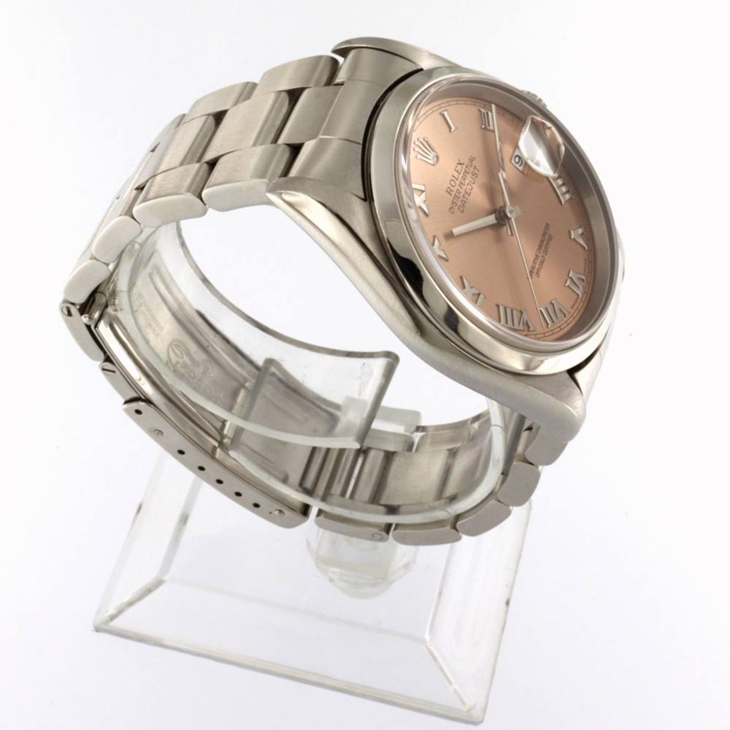 Rolex Datejust 36 16200 (2005) - Pink dial 36 mm Steel case (3/6)