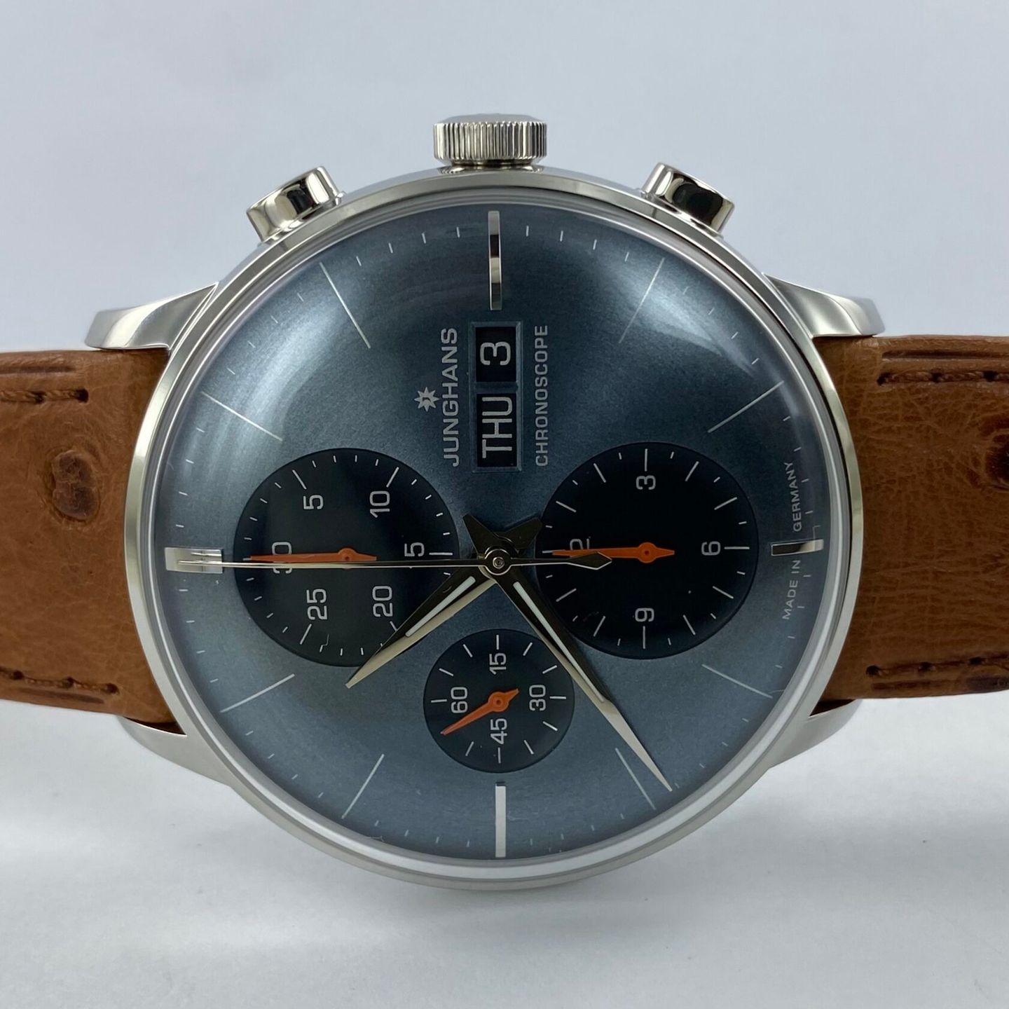 Junghans Meister Chronoscope 27/4224.03 (2023) - Blue dial 40 mm Steel case (1/5)