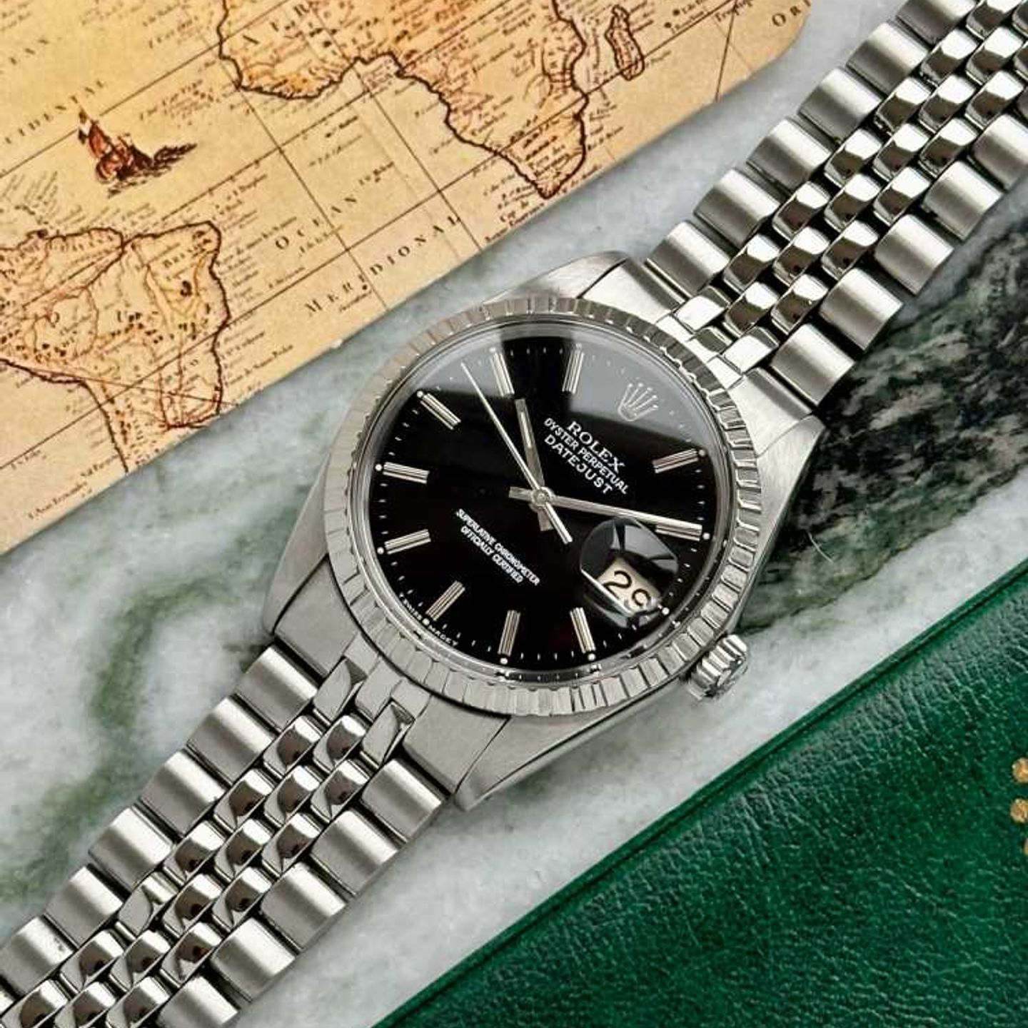 Rolex Datejust 36 16030 (1979) - Black dial 36 mm Steel case (4/8)