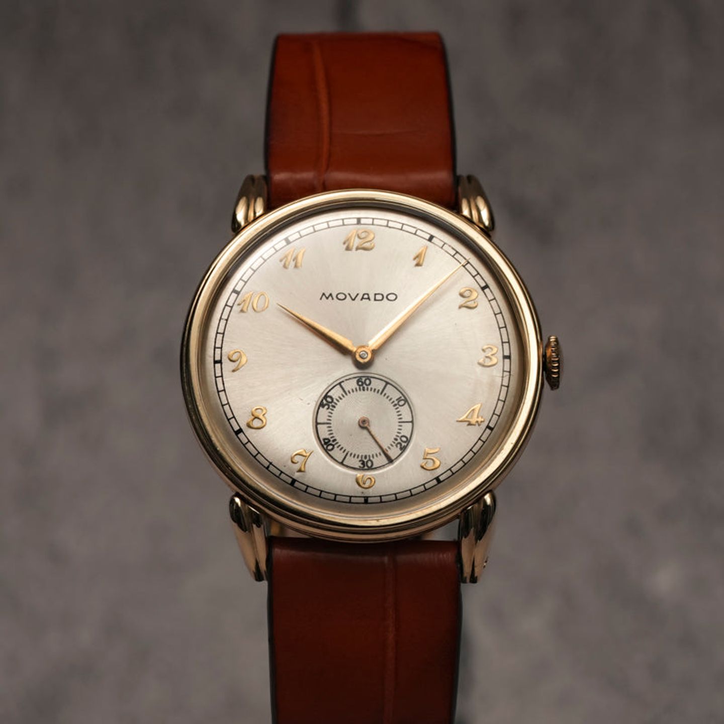 Movado Vintage T 761363 (1945) - Onbekend wijzerplaat 34mm Geelgoud (3/4)