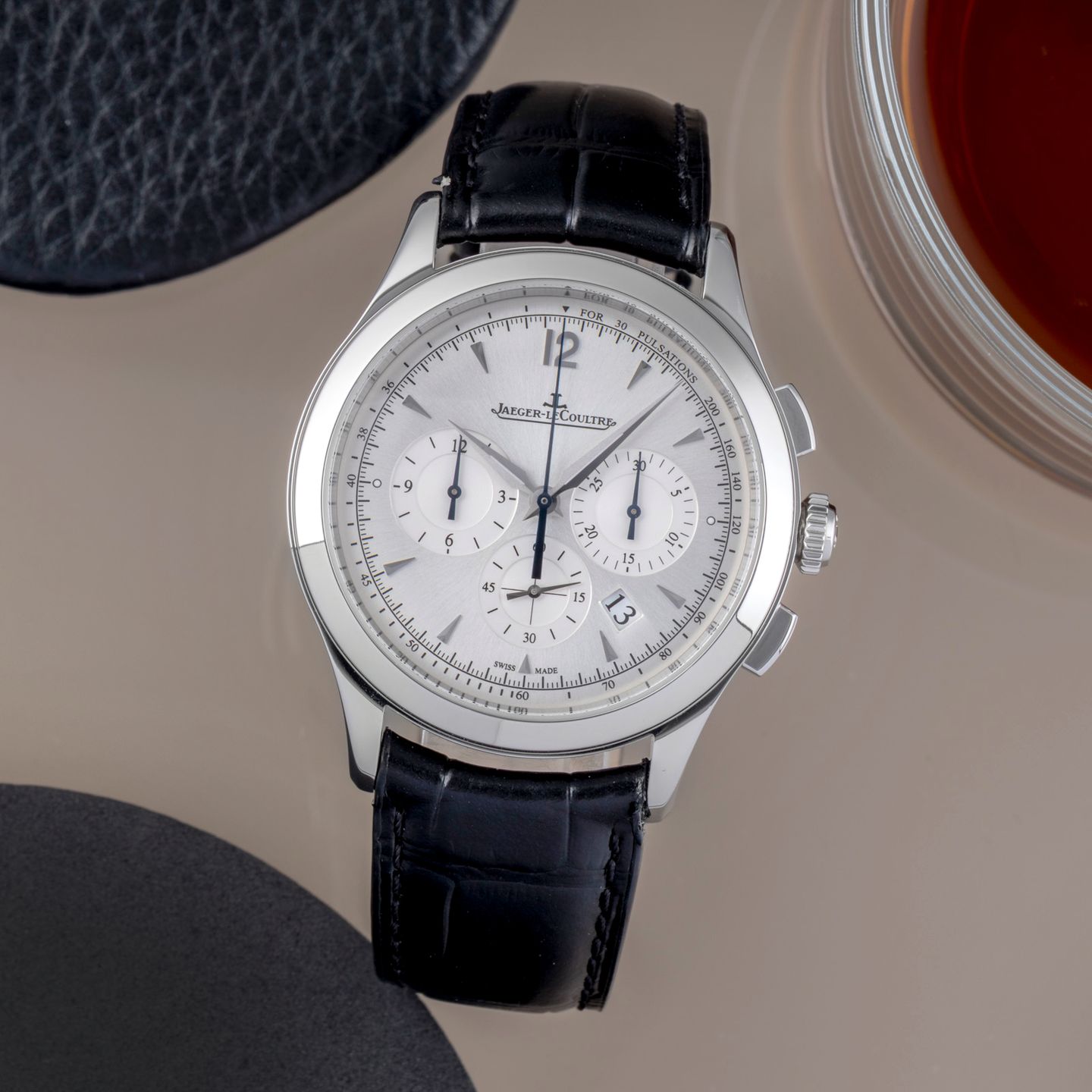 Jaeger-LeCoultre Master Chronograph Q1538420 (Unknown (random serial)) - Silver dial 40 mm Steel case (1/8)