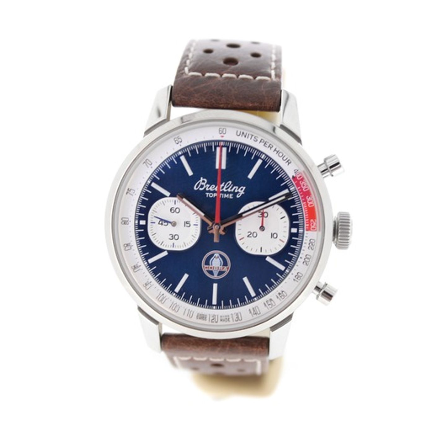 Breitling Top Time AB01763A1C1X1 (2023) - Blauw wijzerplaat 41mm Staal (1/6)
