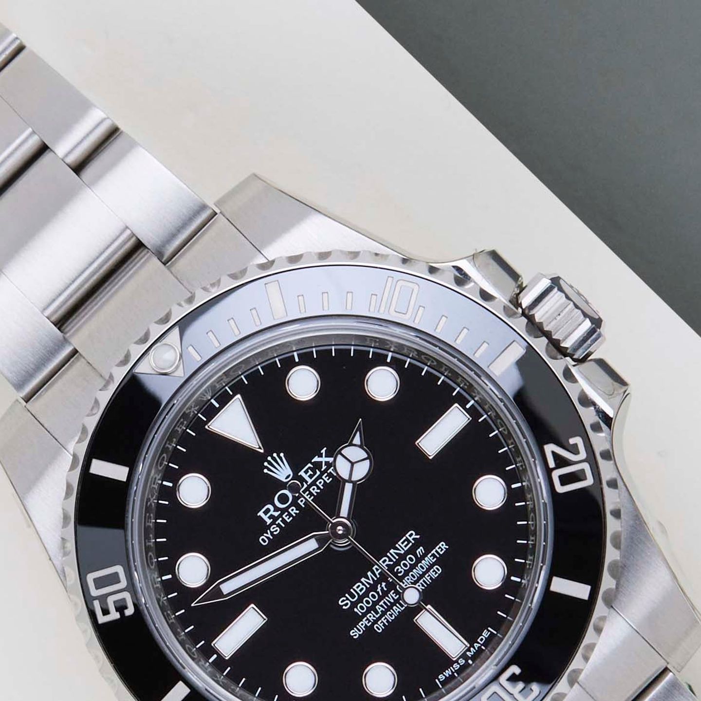 Rolex Submariner No Date 114060 (2016) - Black dial 40 mm Steel case (3/8)