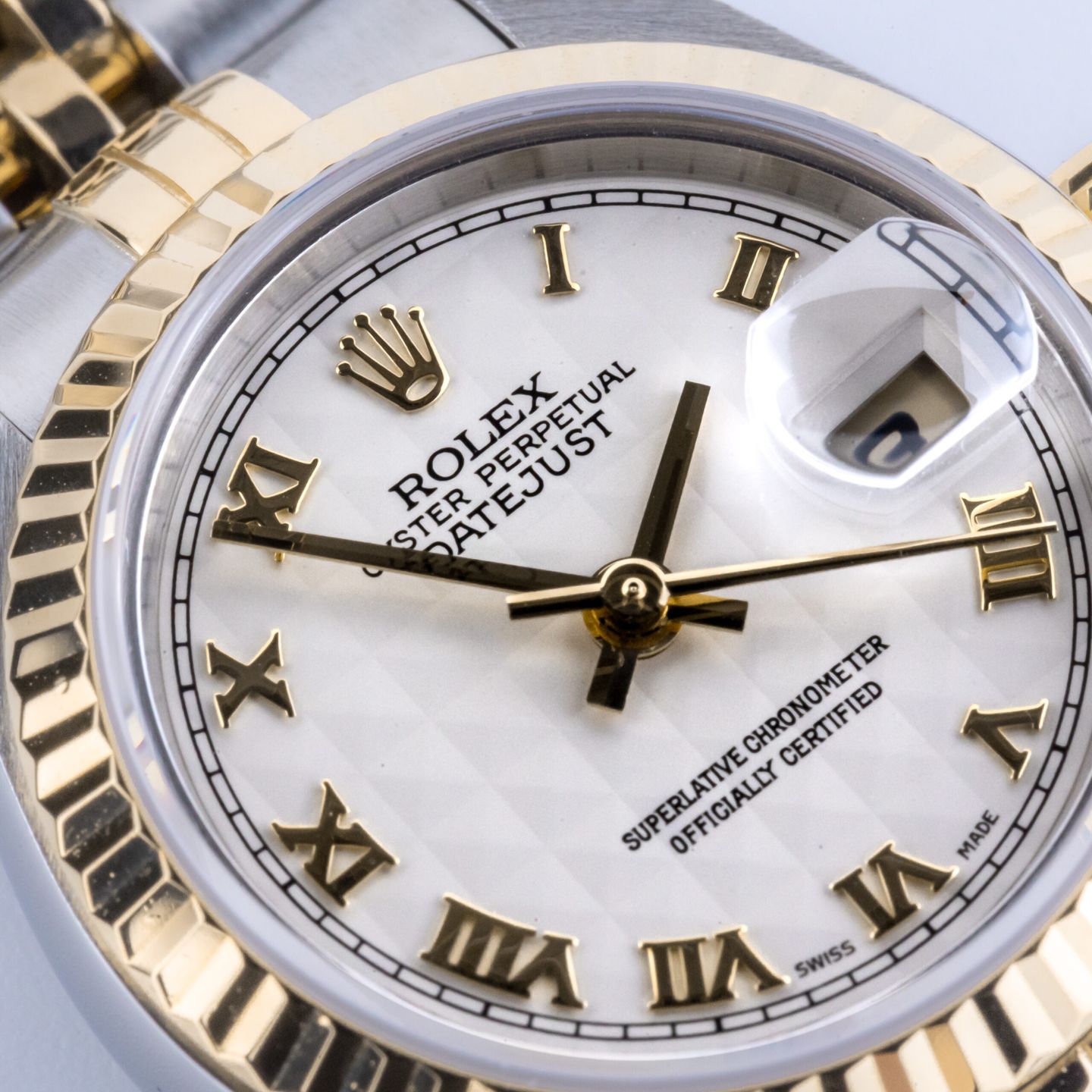 Rolex Lady-Datejust 79173 (2000) - White dial 26 mm Gold/Steel case (2/8)