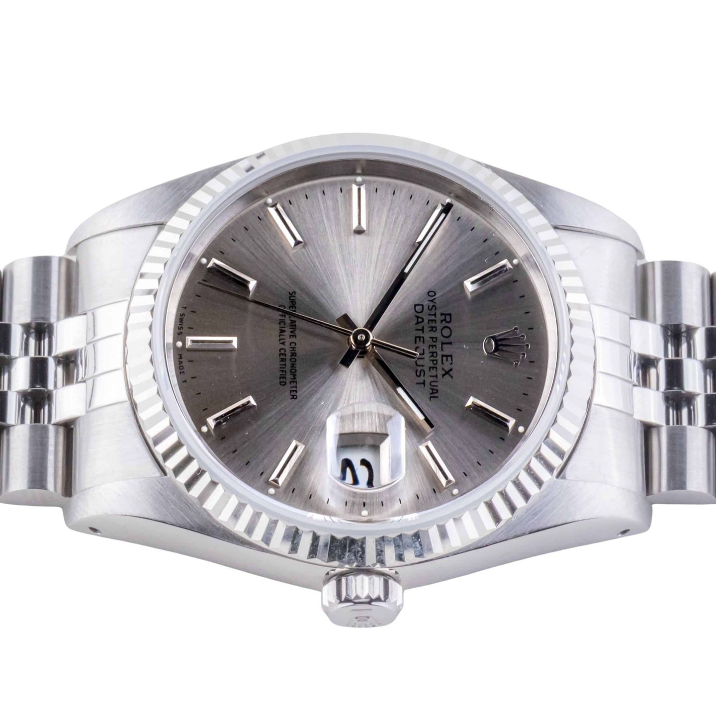 Rolex Datejust 36 16234 (1989) - Grey dial 36 mm Steel case (6/8)