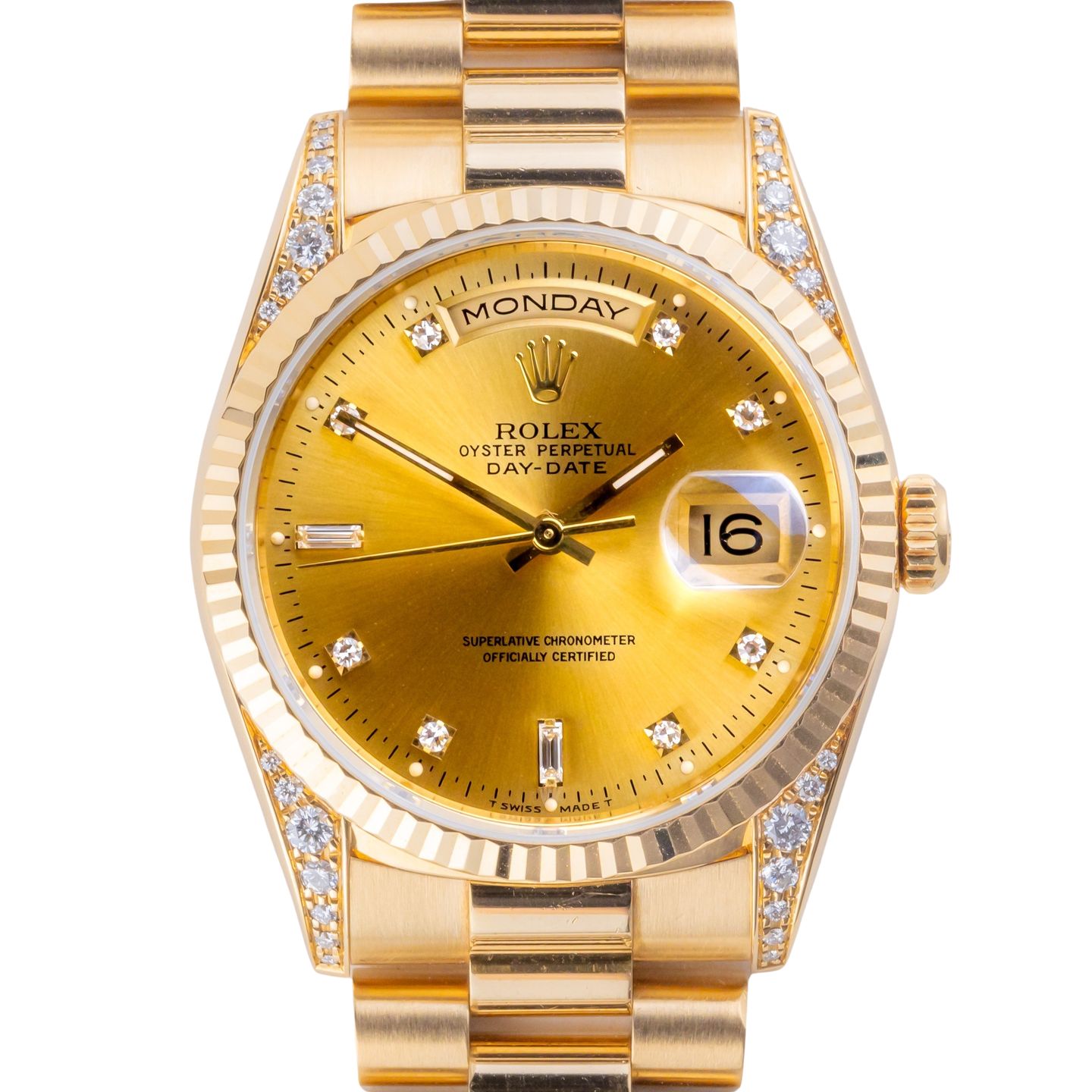 Rolex Day-Date 36 18338 (1995) - Champagne dial 36 mm Yellow Gold case (3/8)