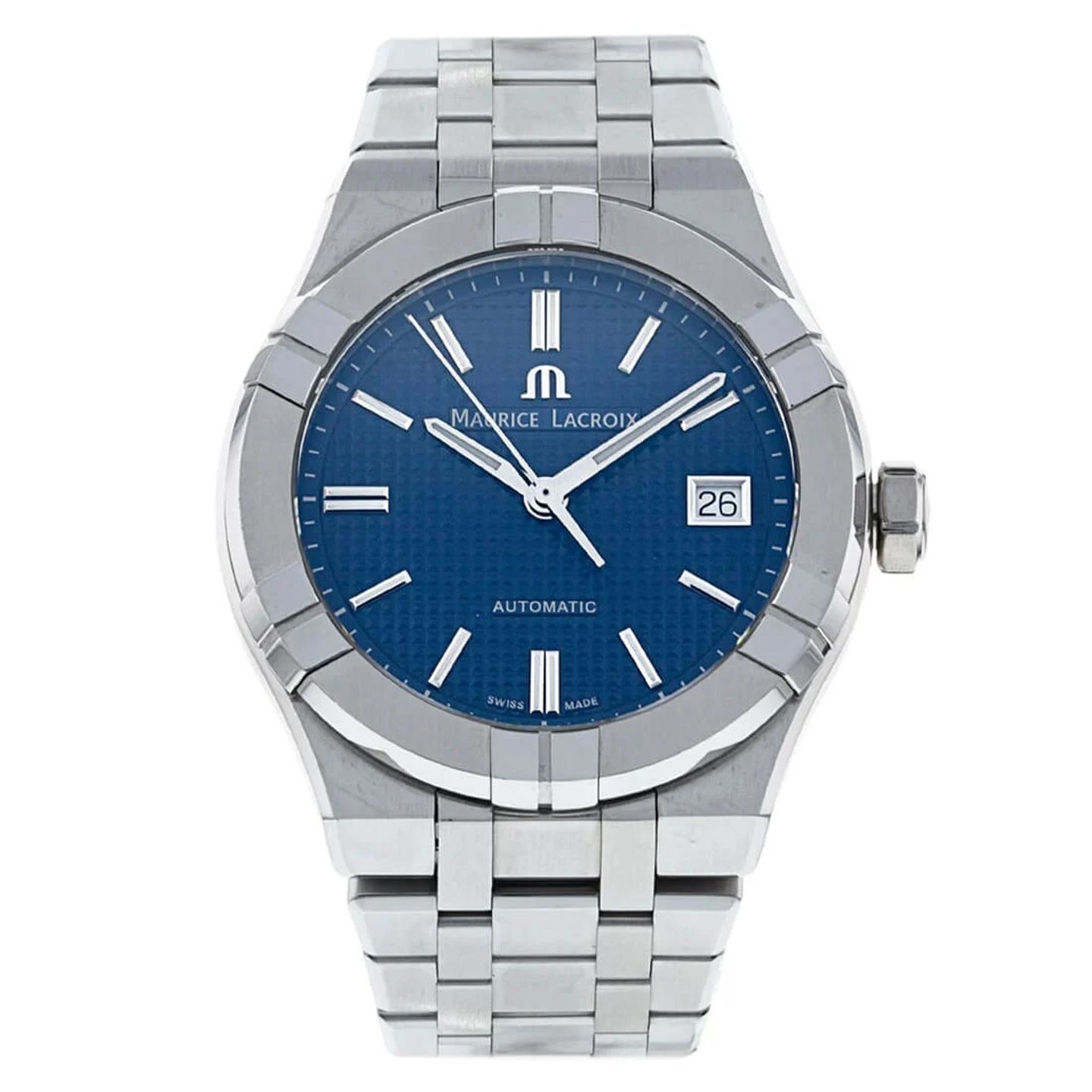 Maurice Lacroix Aikon AI6007-SS002-430-1 (2023) - Blauw wijzerplaat 39mm Staal (3/3)