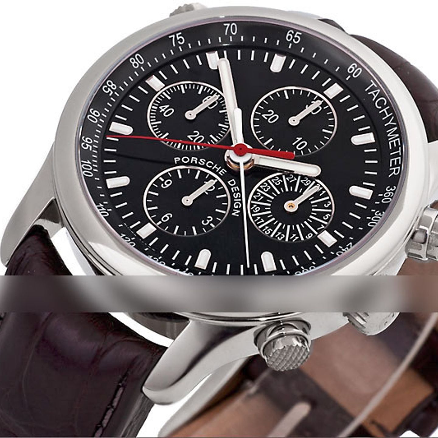 Porsche Design Dashboard P6613.12.40.1145 (2016) - Black dial 42 mm Titanium case (2/4)